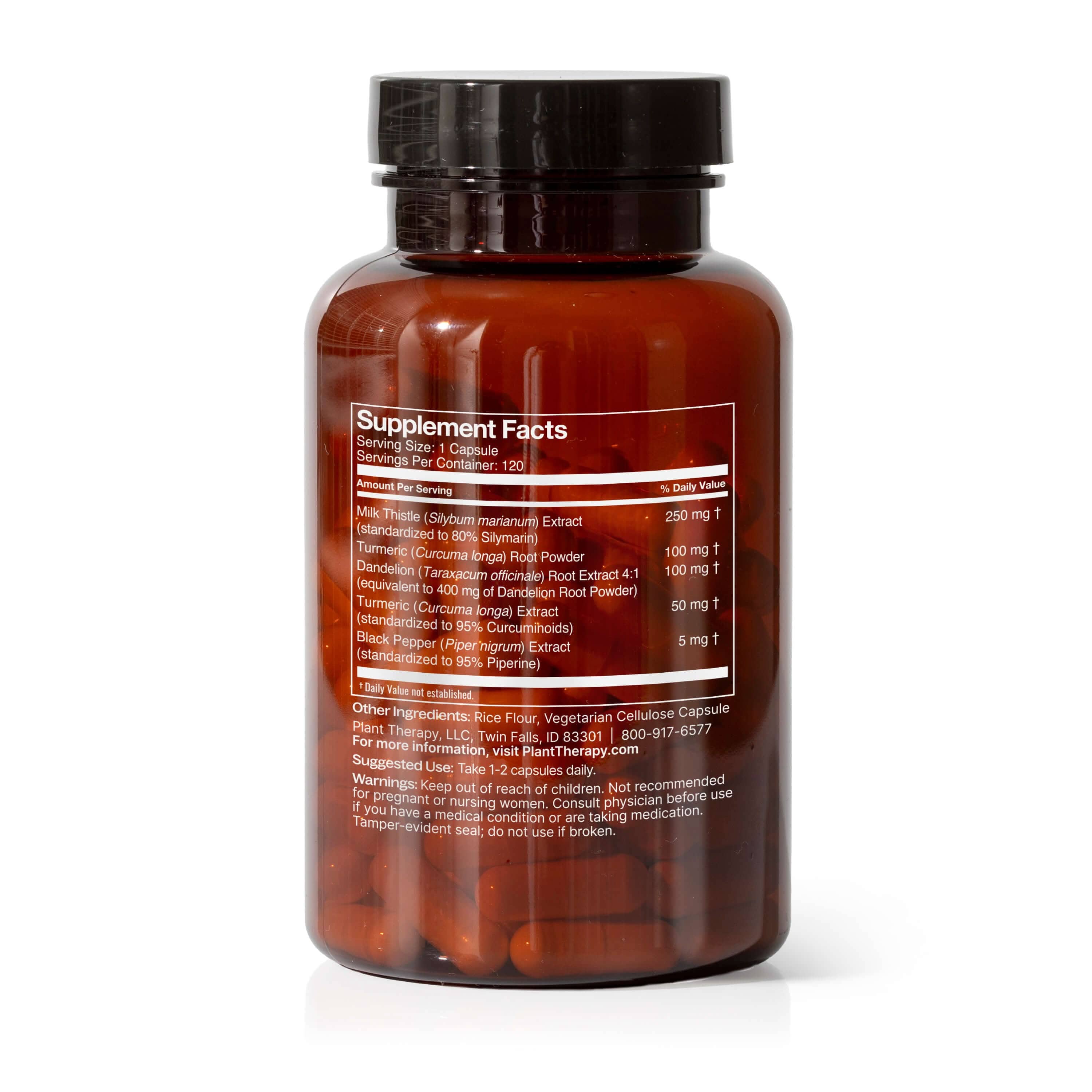 Plant Therapy Supplement 120 ct Liver Tonic – Herbal Blend