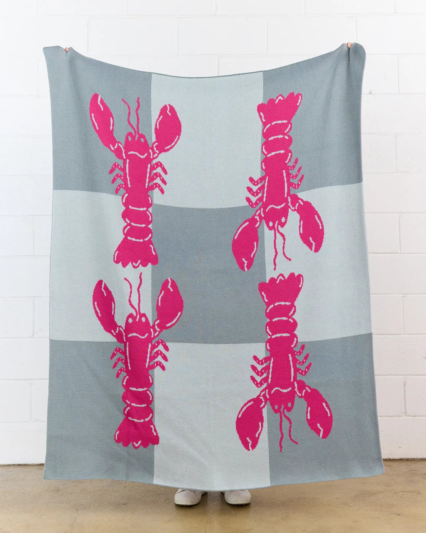Biquette Throw Blanket Lobster Tile - Throw Blanket