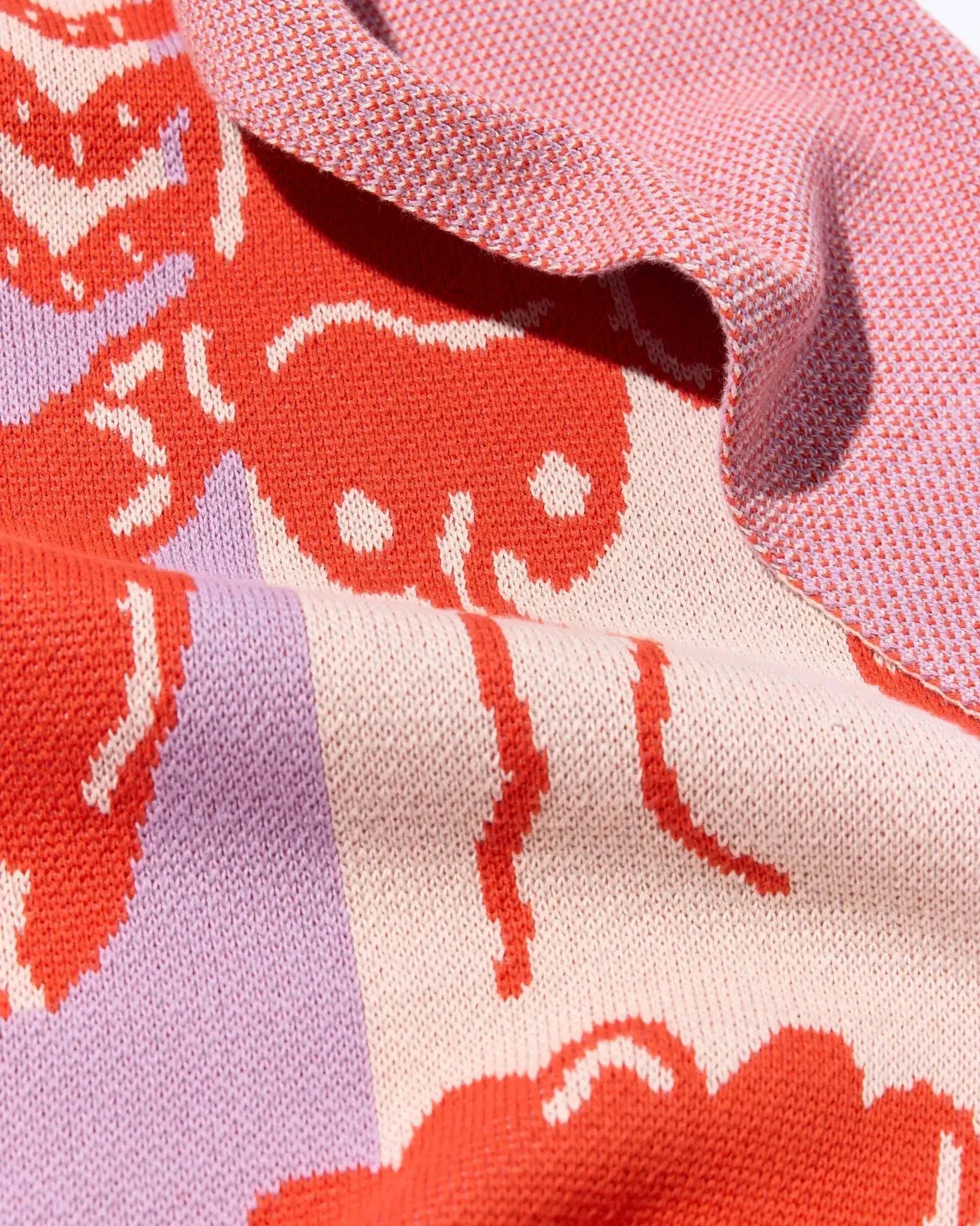 Biquette Throw Blanket Lobster Tile - Throw Blanket