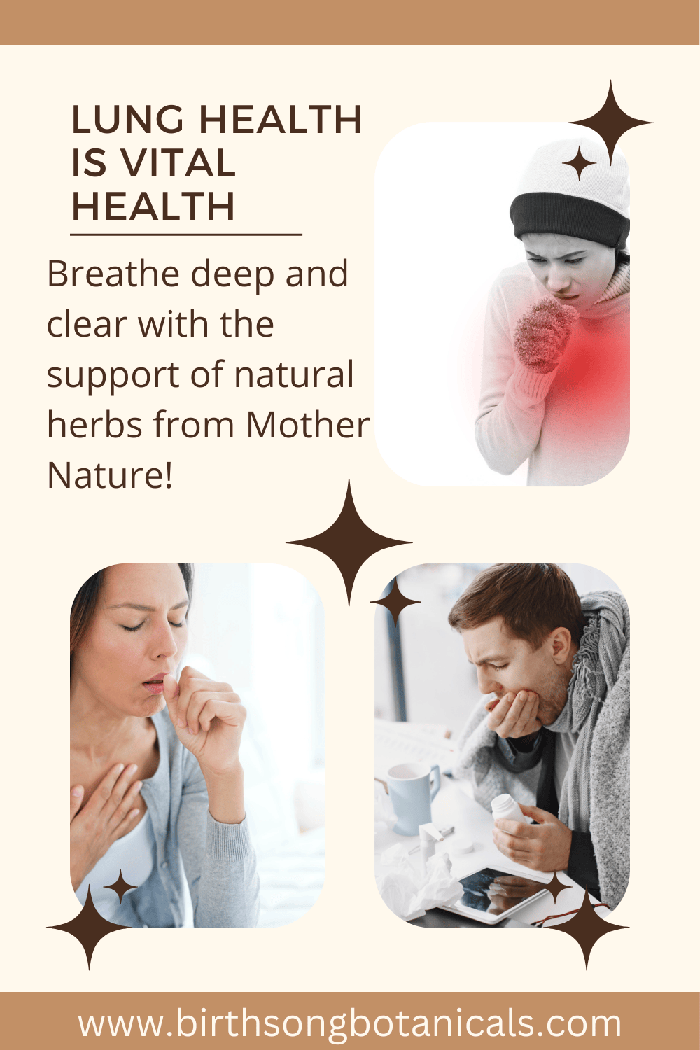 Birth Song Botanicals Co. Tea Herbal Tea for Bronchial Wellness and Clear Breathing* 3 oz.