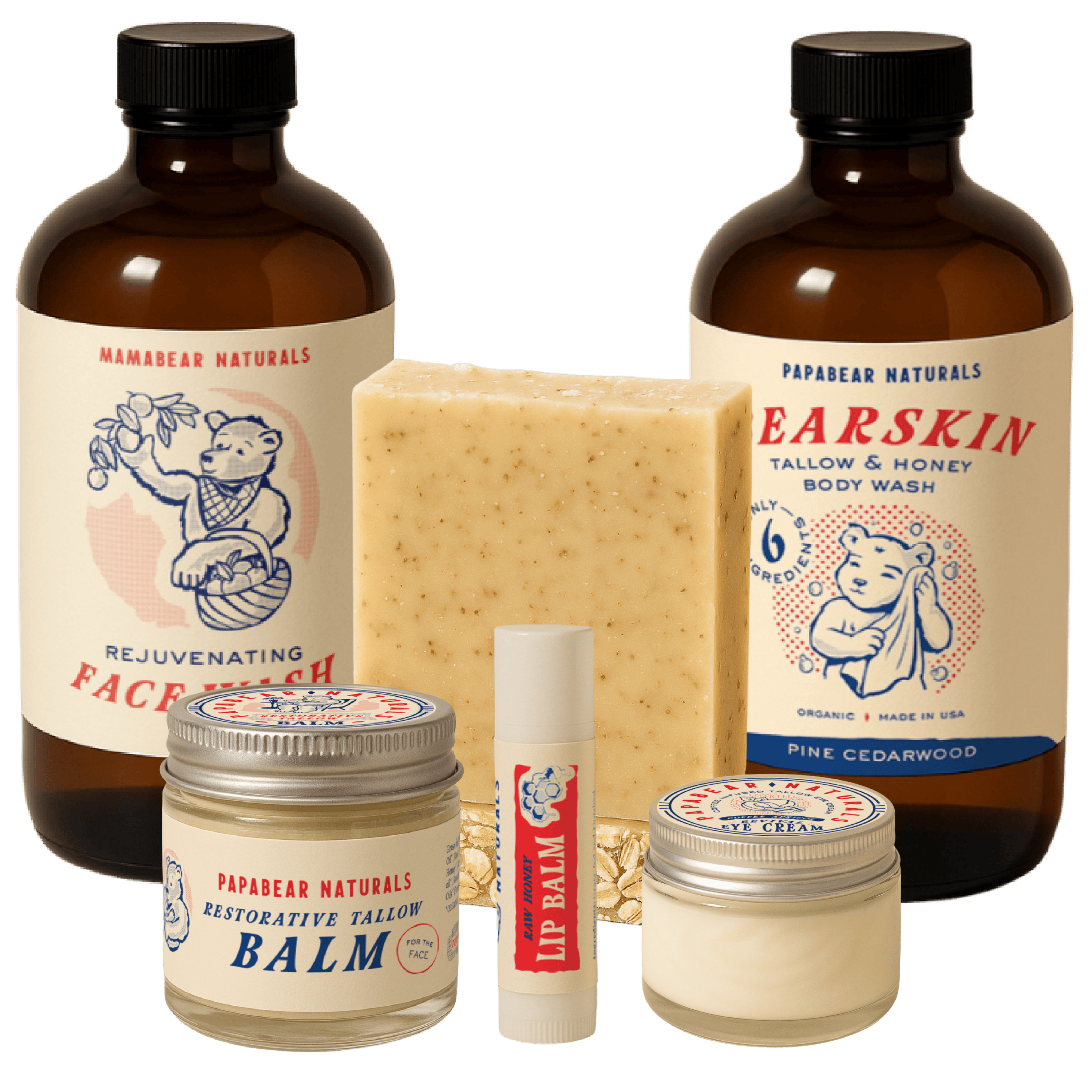 PapaBear Naturals Vanilla Orange Spice / Pumpkin Spice / Unscented Mamabear Bundle