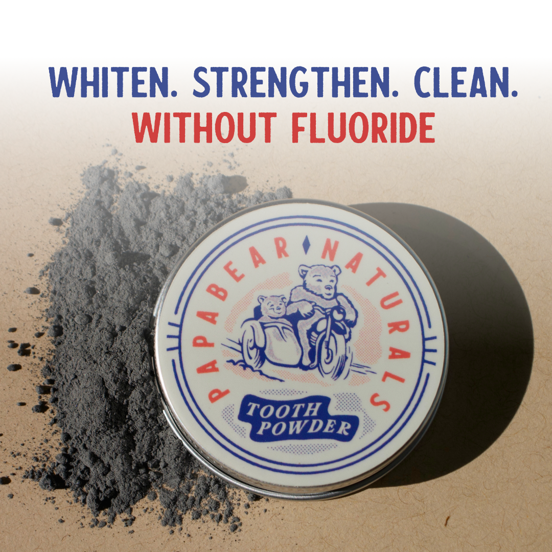 Papabear Mint Charcoal Tooth Powder - My American Goods