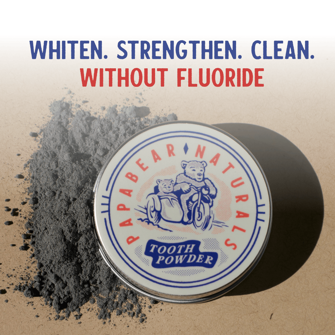 Papabear Mint Charcoal Tooth Powder - My American Goods
