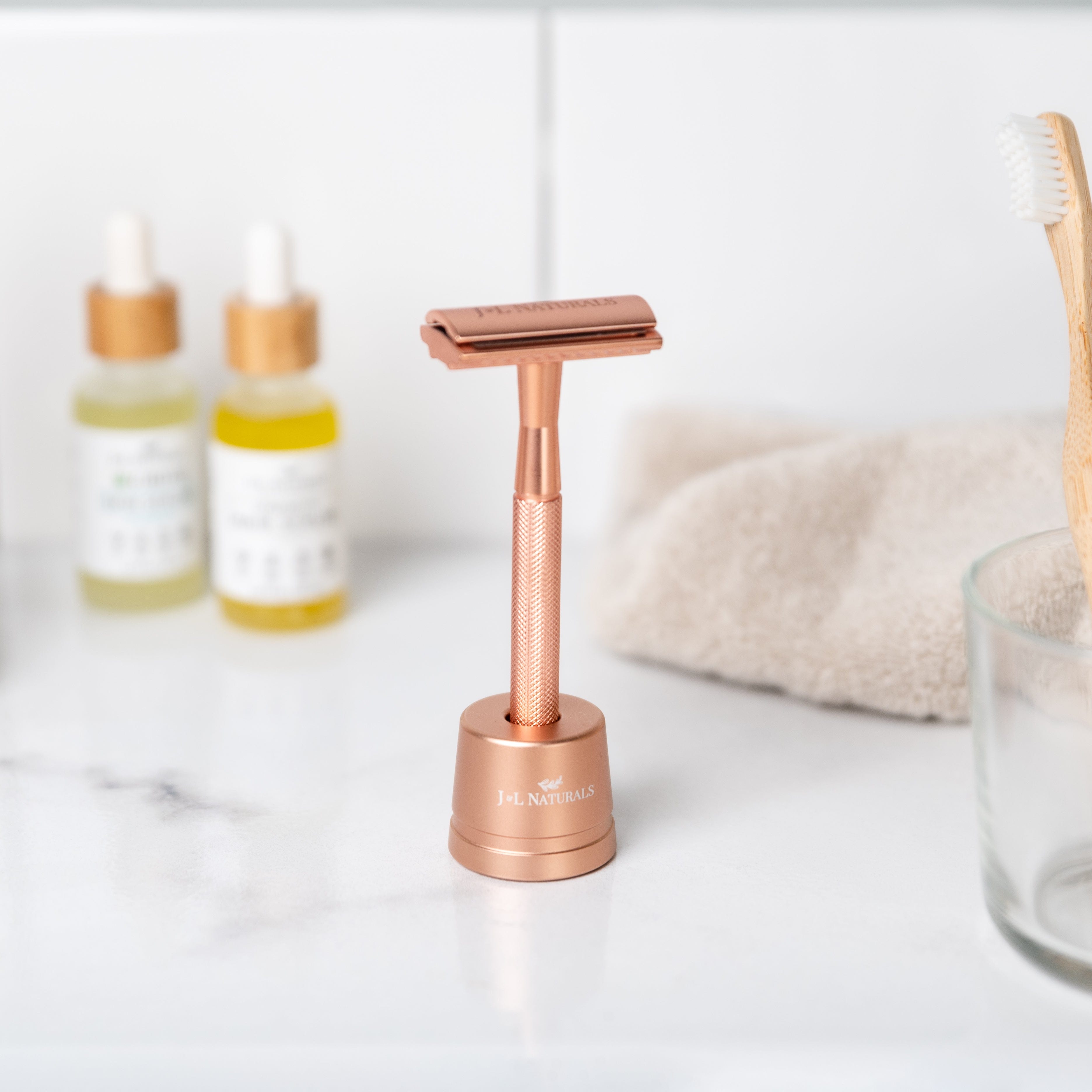 J&L Naturals Essentials Razor Stand