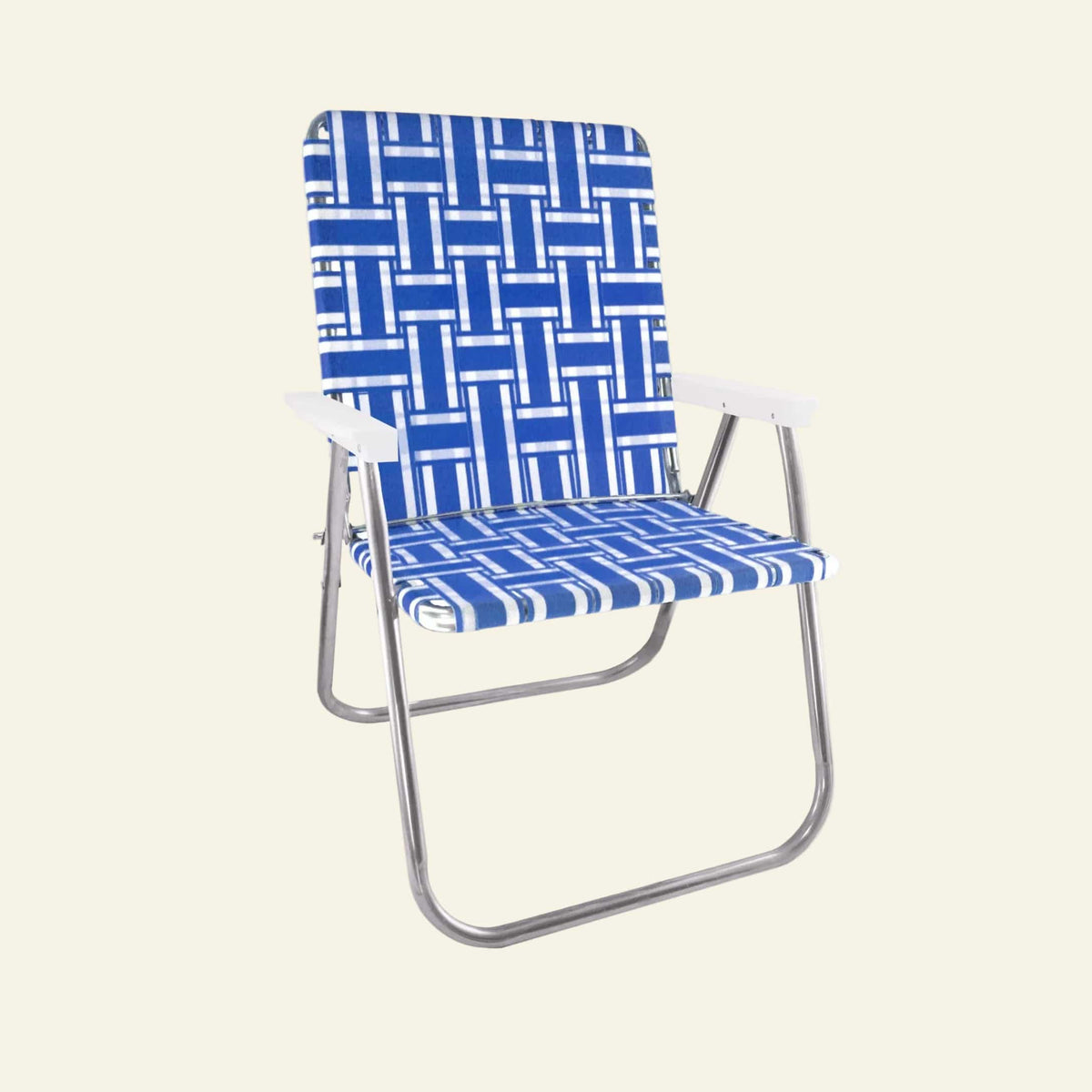 Lawn Chair USA Chairs Magnum Blue and White Stripe Magnum Chair