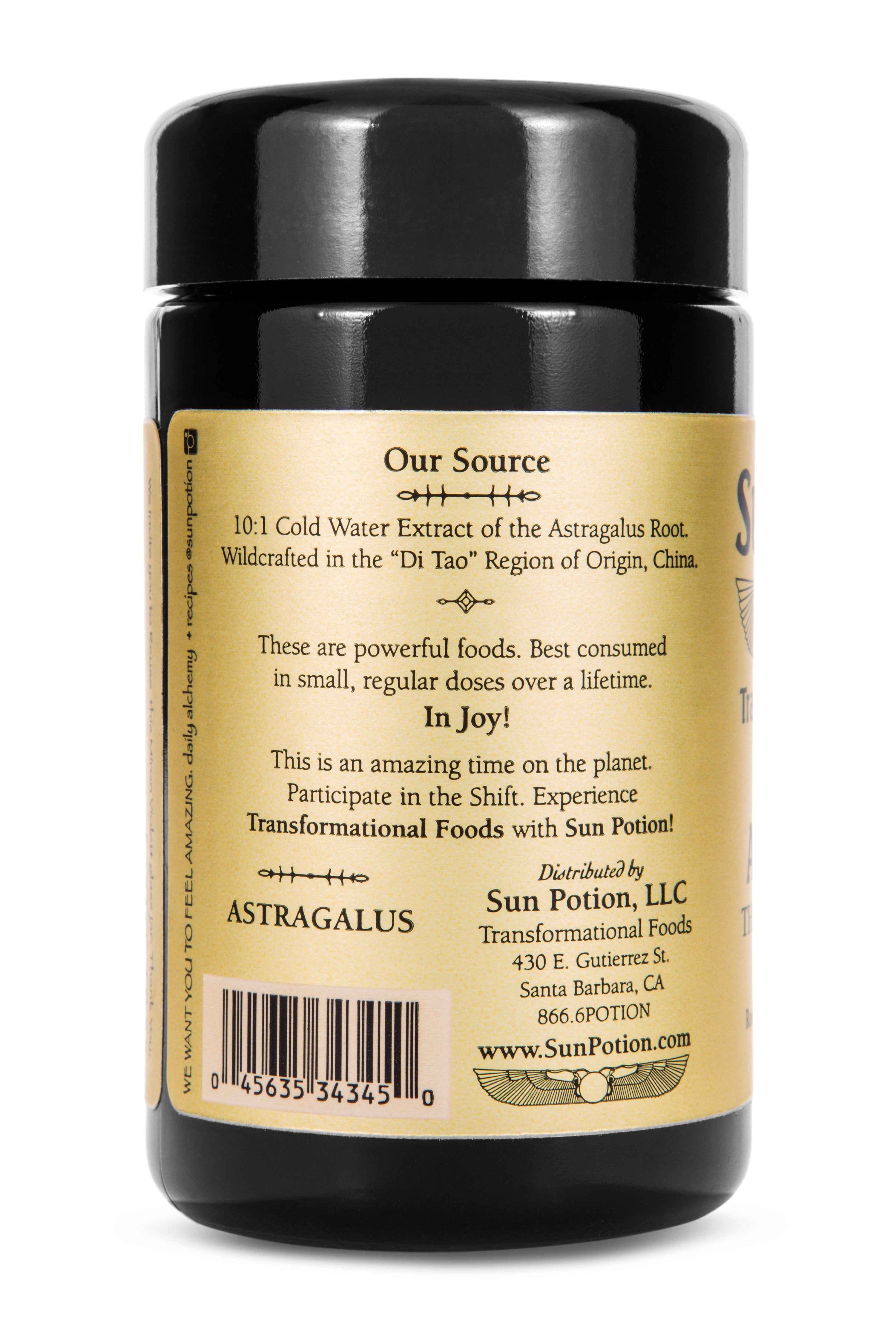 Sun Potion Adaptogen 60g Jar Astragalus (Wildcrafted)
