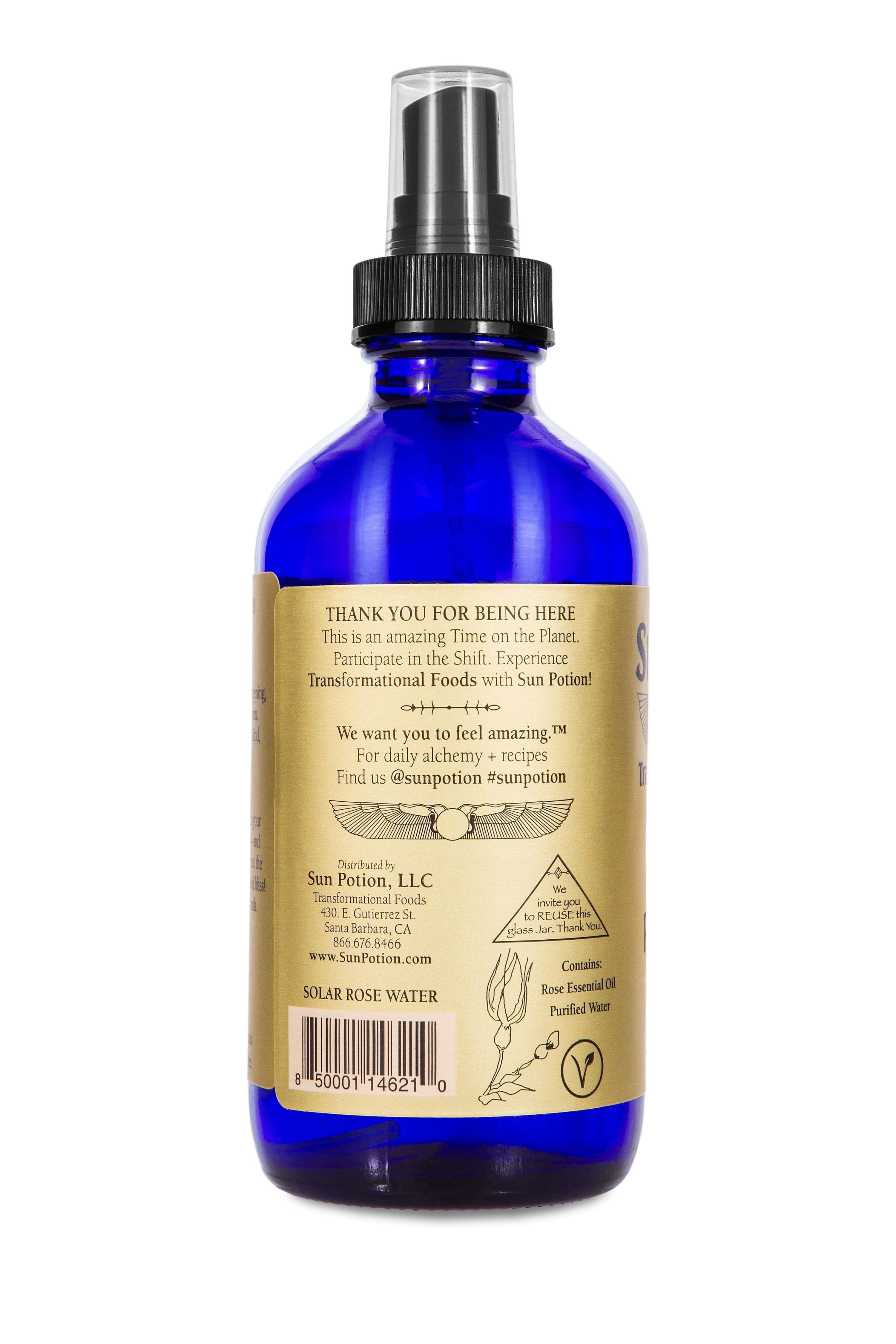 Sun Potion Retail 2 oz Solar Rose Water - Travel Ally Edition