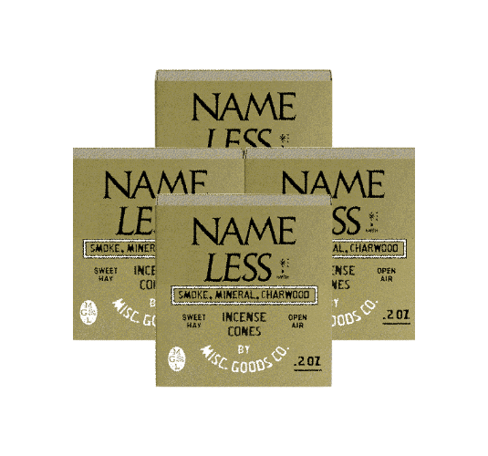 Misc. Goods Co. 4 Pack / 80pcs "Nameless Earth" Cone Incense
