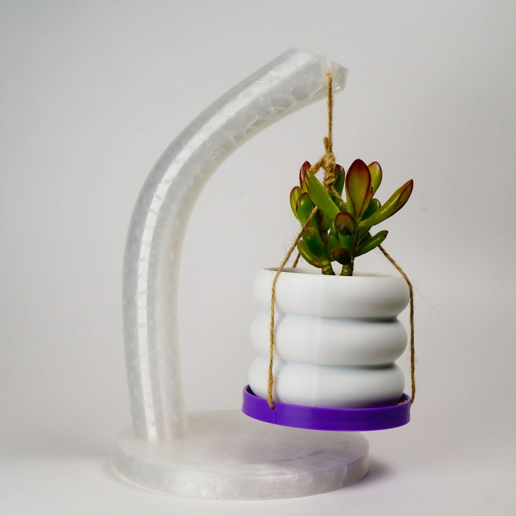 Rosebud HomeGoods Pots & Planters 3" Hanging Bubble With Tray & Holder