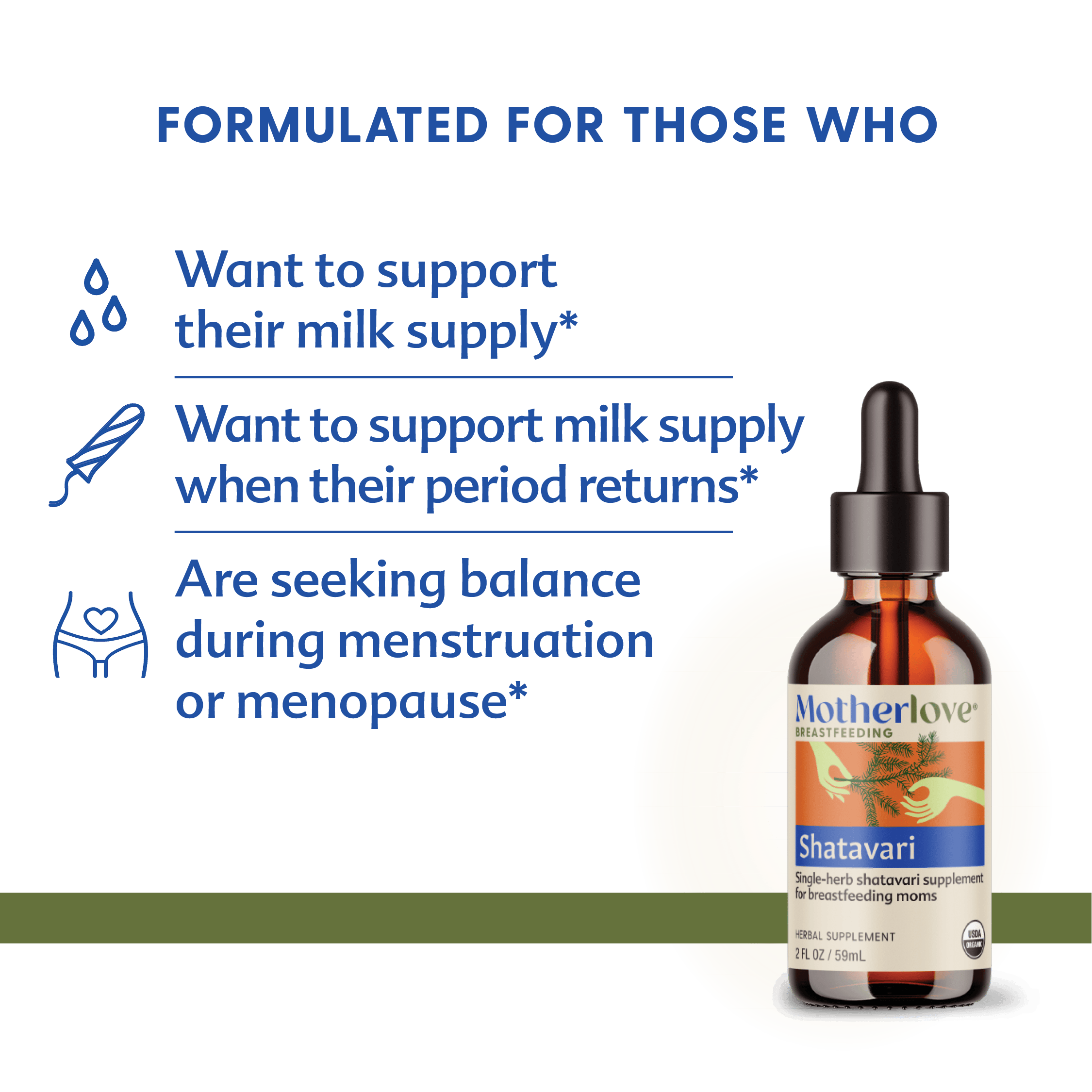 Motherlove Herbal Company Breastfeeding 2 oz Shatavari - Tincture