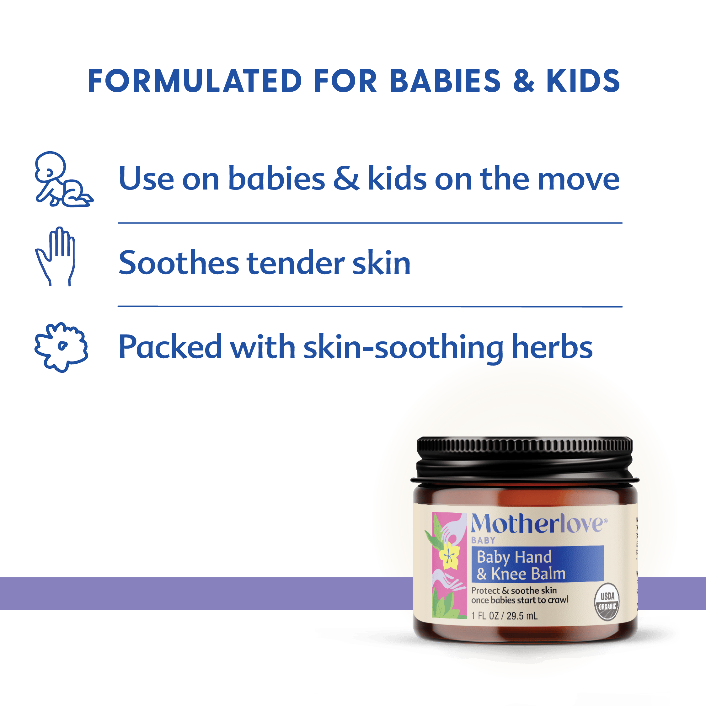 Motherlove Herbal Company Baby Baby Hand & Knee Balm