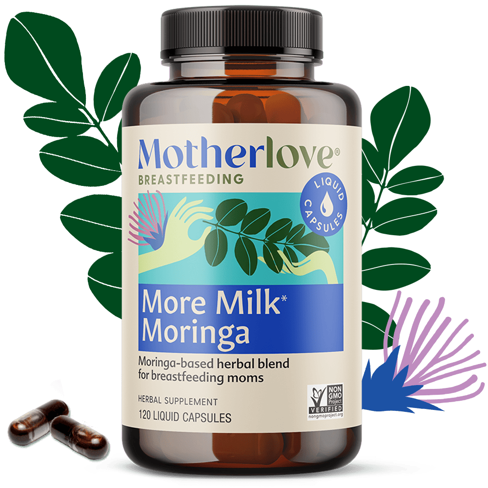 Motherlove Herbal Company Breastfeeding More Milk® Moringa - Liquid Capsules