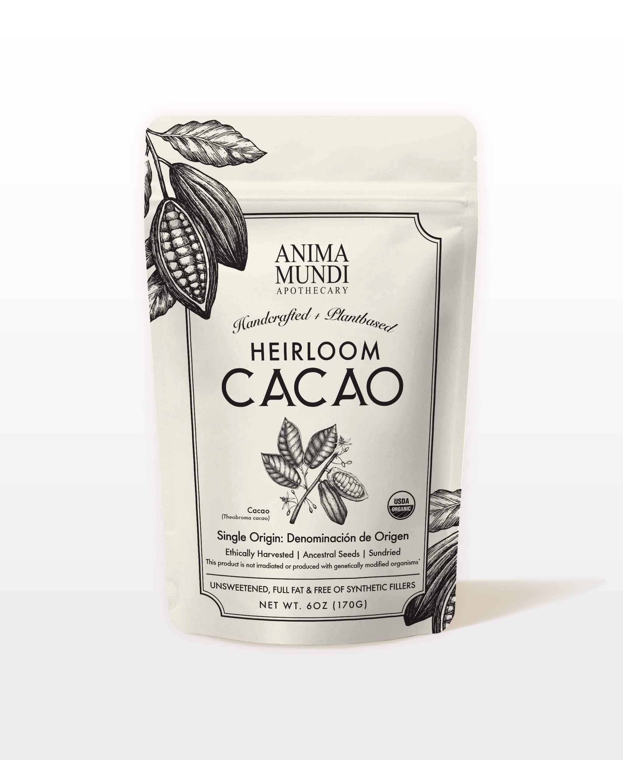 Anima Mundi Cacao HEIRLOOM CACAO Powder | Organic Ancestral Seeds