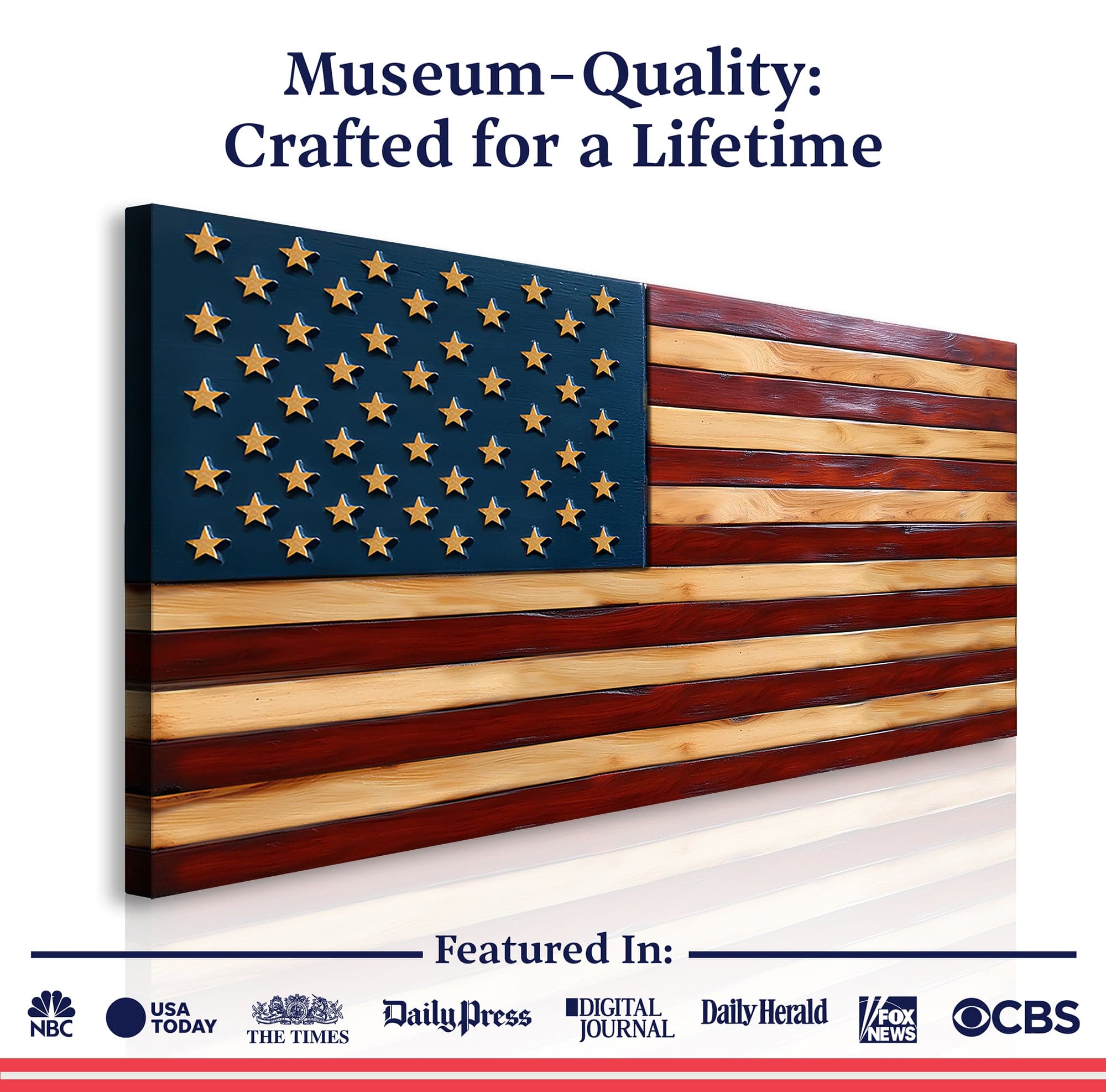 Tailored Canvases Canvas Old Glory American Flag Wall Art II