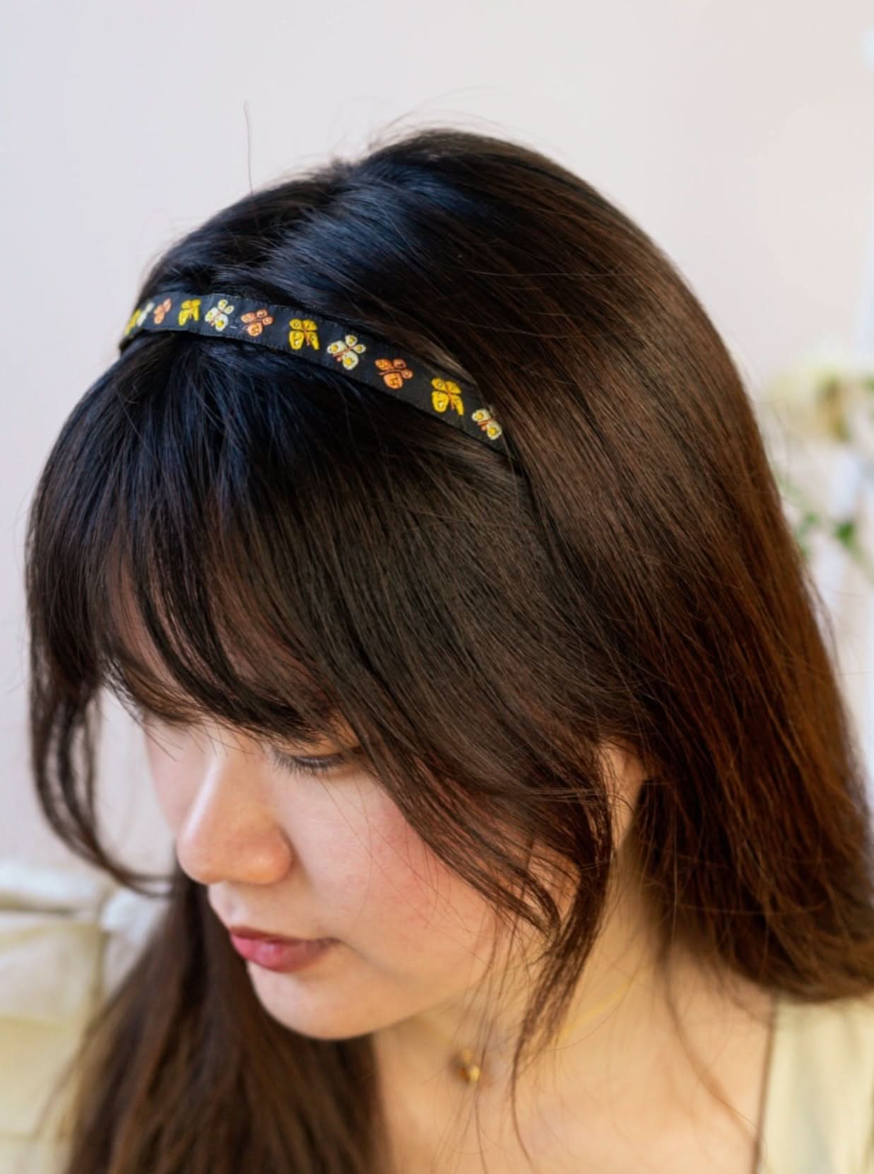 Mariposa Tiny Butterflies Skinny Headband - My American Goods