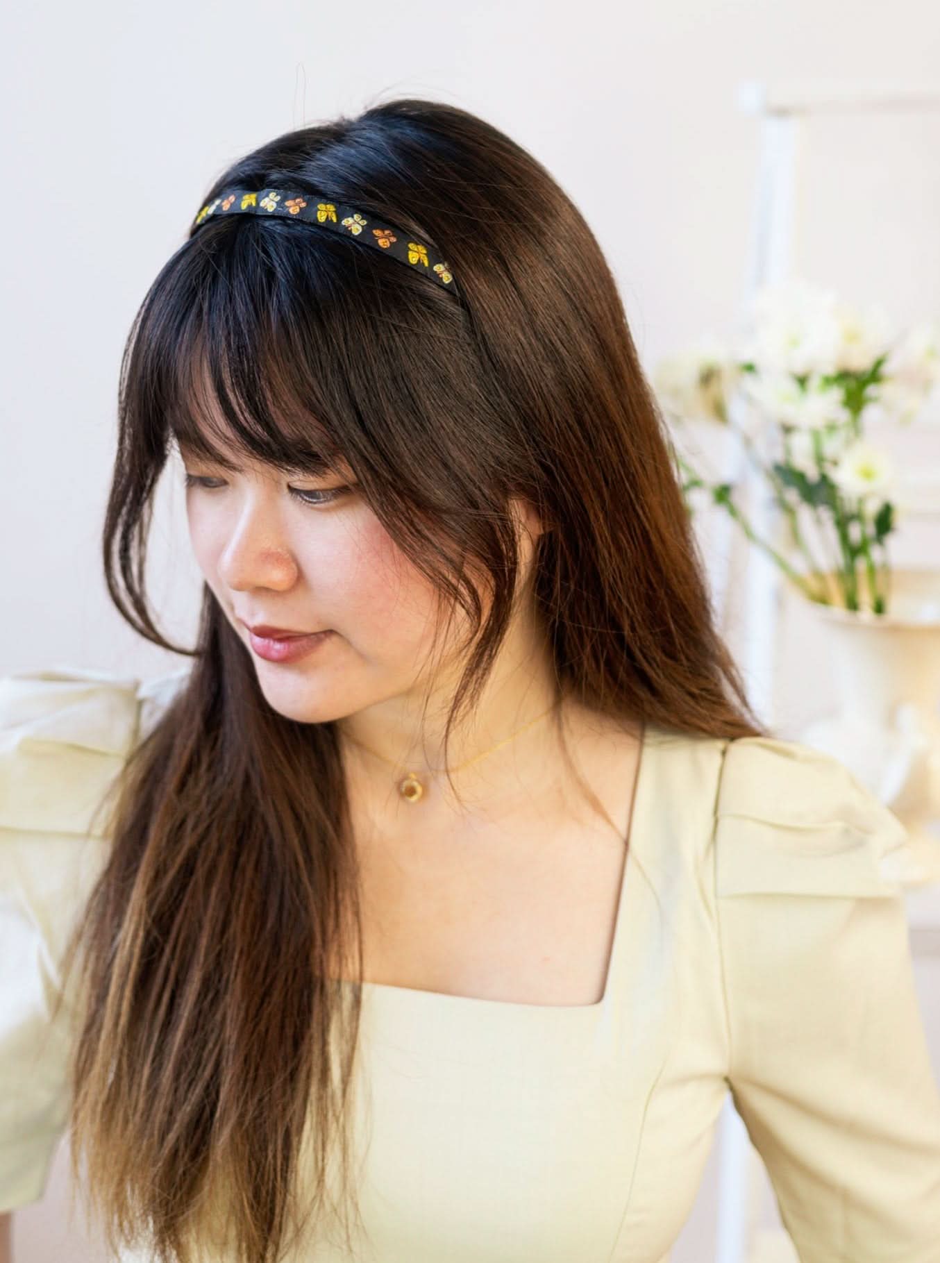 Ash & Rose Headbands Mariposa Tiny Butterflies Skinny Headband