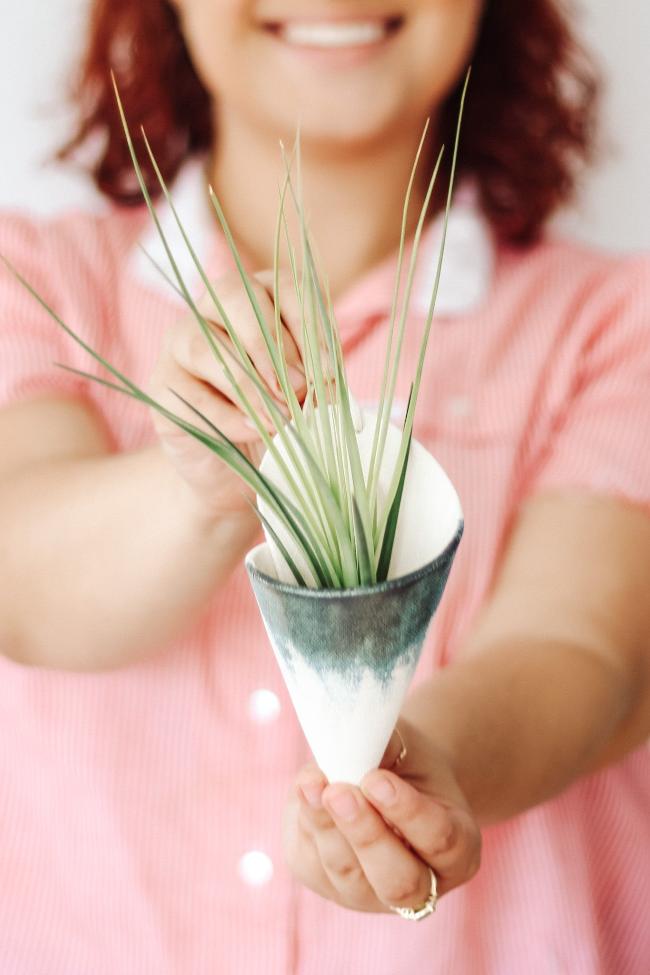 Medium Ceramic Wall Planter - My American Goods