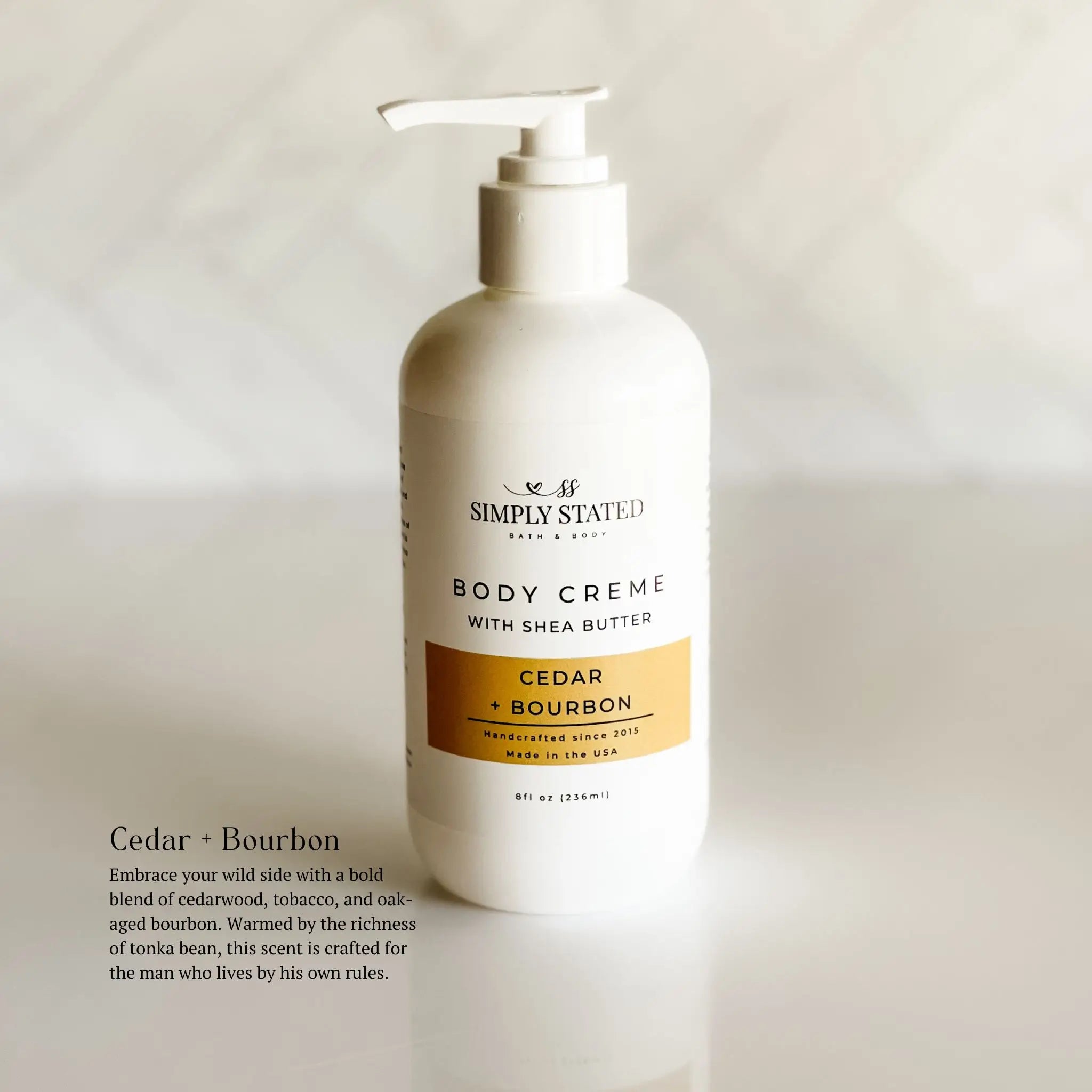 Cedar + Bourbon Men’s Body Creme