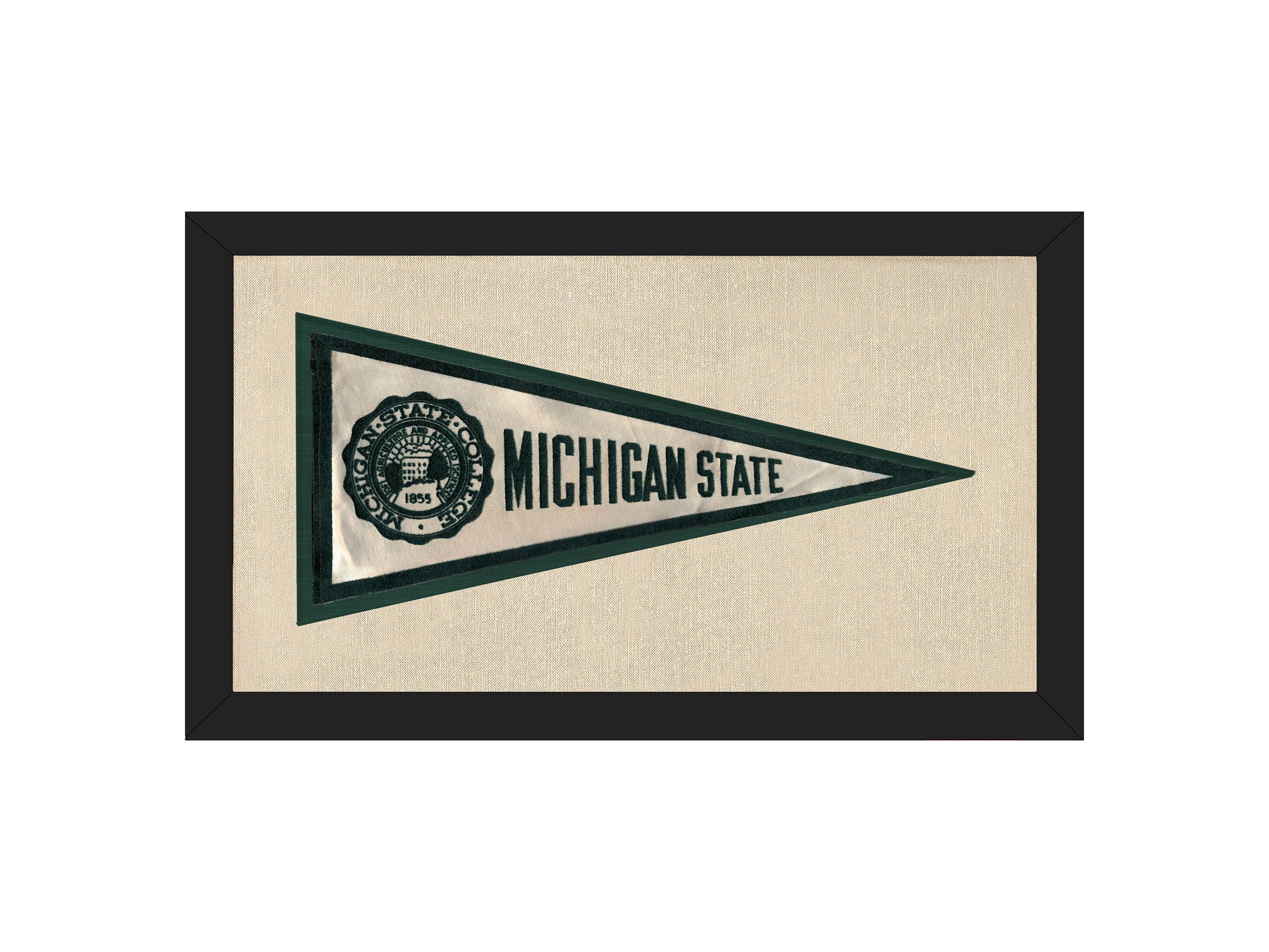 Vintage Michigan State Silk Pennant