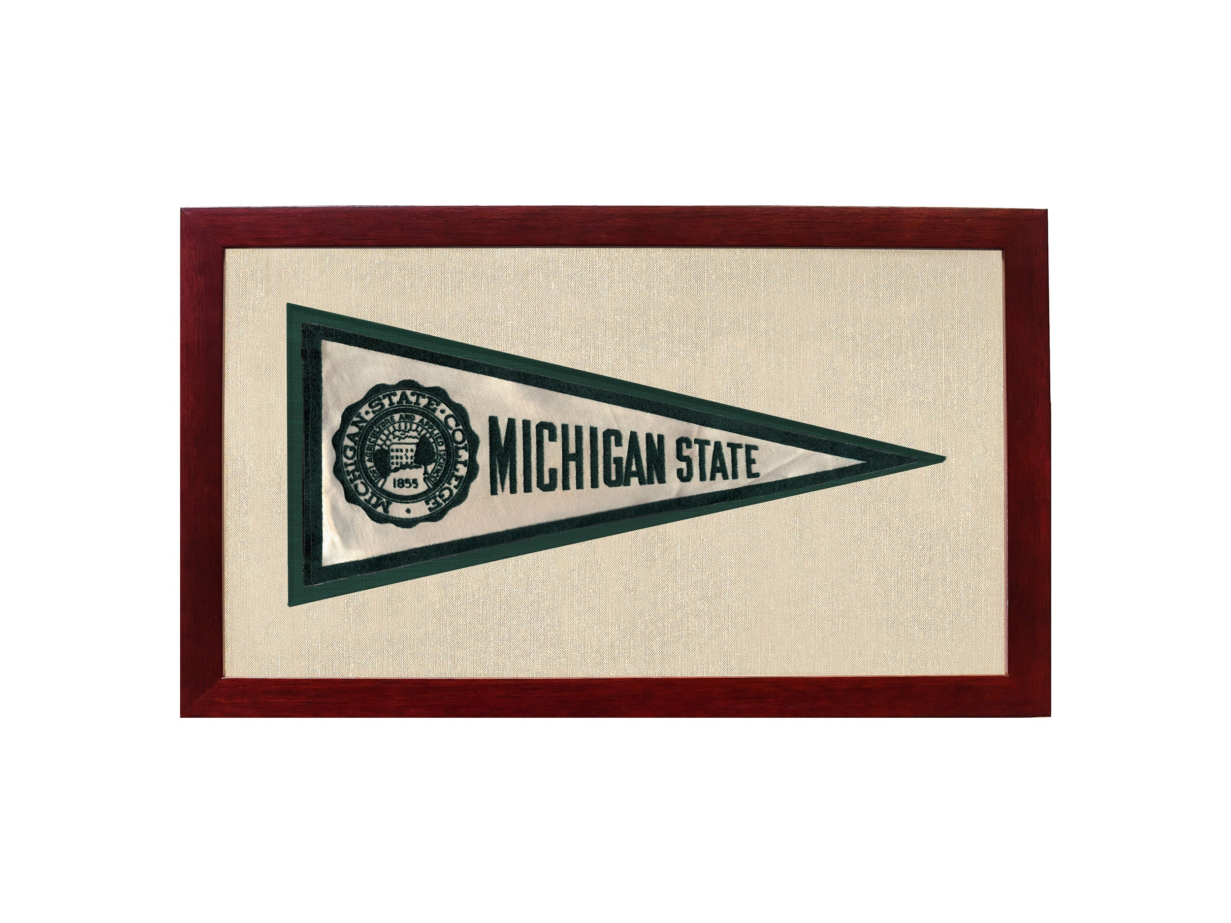 Vintage Michigan State Silk Pennant