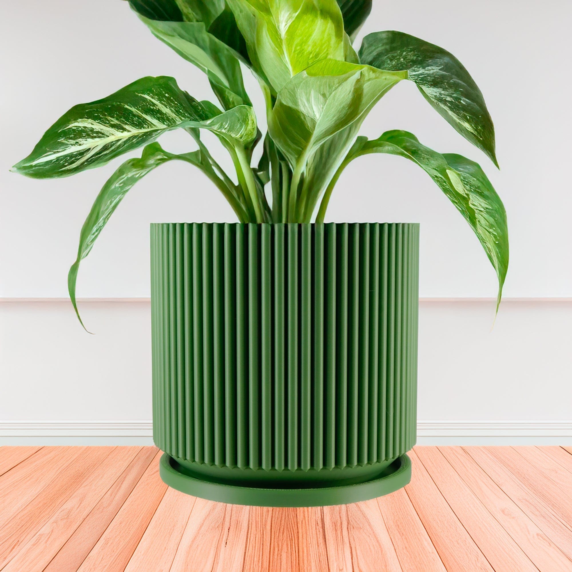 Rosebud HomeGoods Pots & Planters Mid-Century Ribbed Planter