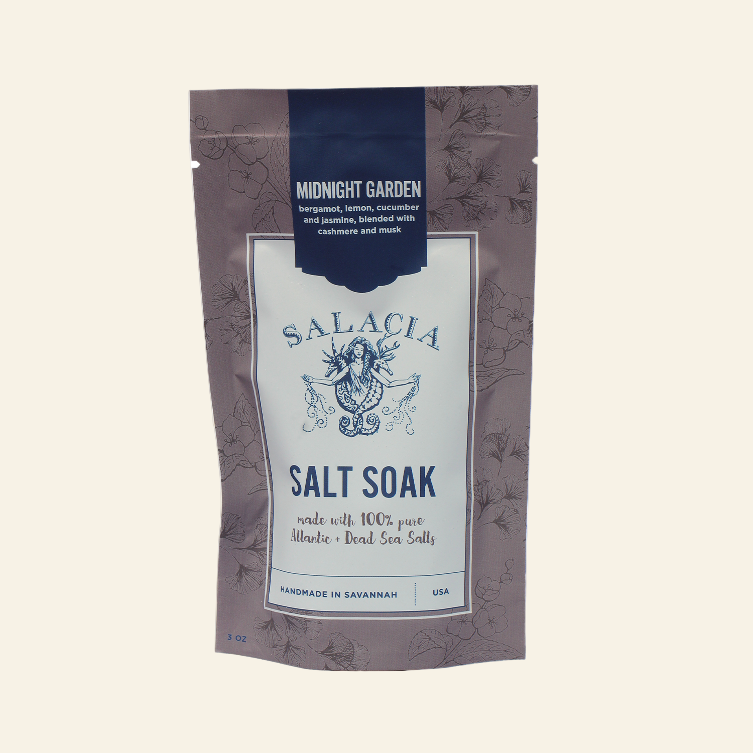 Salacia Salt Soak package with branding on a white background