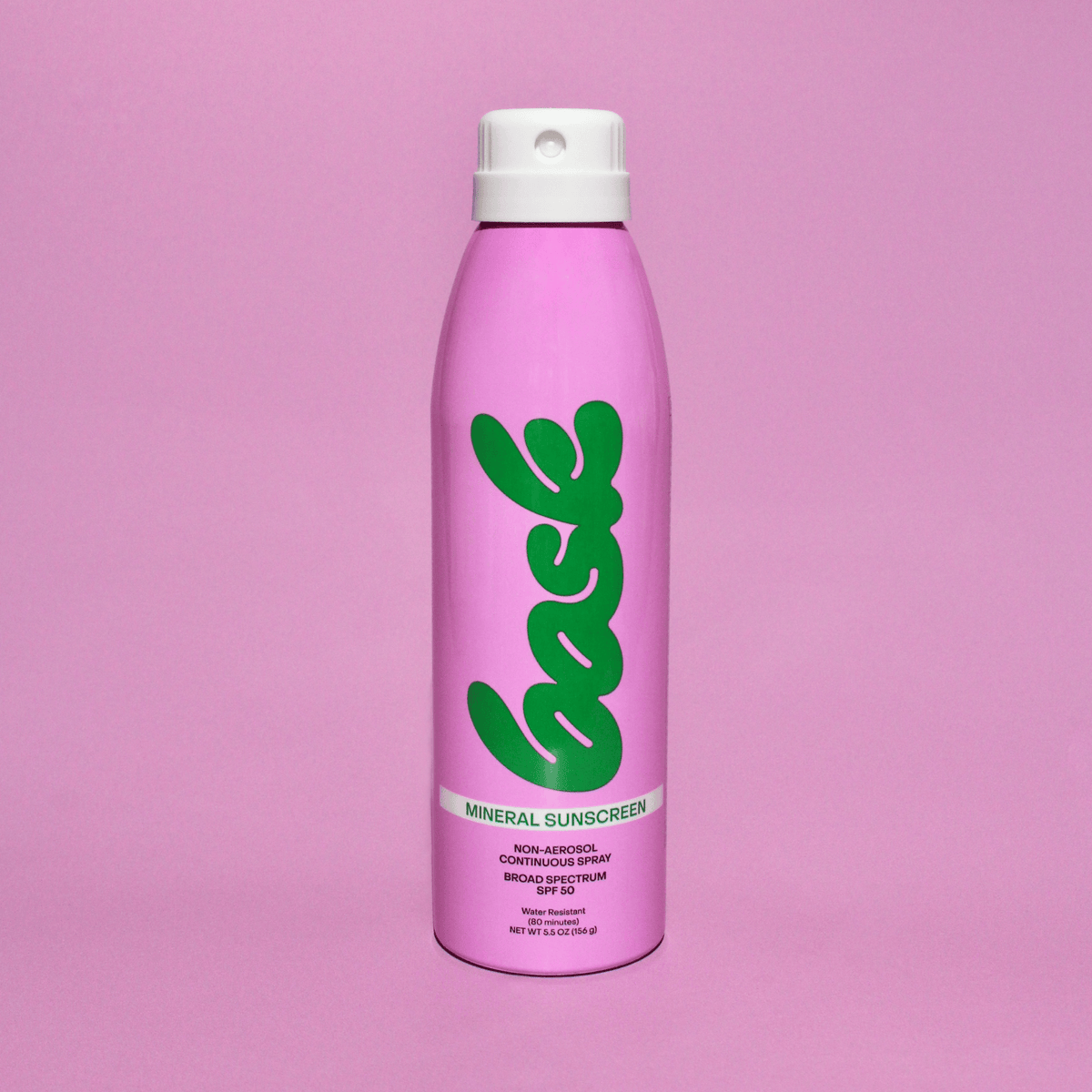 Bask Suncare Sunscreen SPF 30 Mineral Fragrance-Free Non-Aerosol Spray