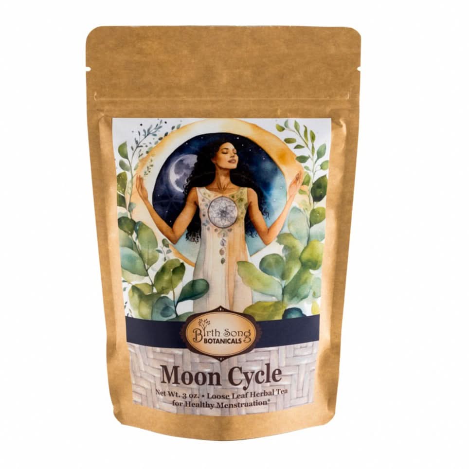 Birth Song Botanicals Co. Tea Default Moon Cycle Herbal Tea with Mugwort for Women, Menstruation, and Hormonal Harmony* Loose Leaf 3 oz.