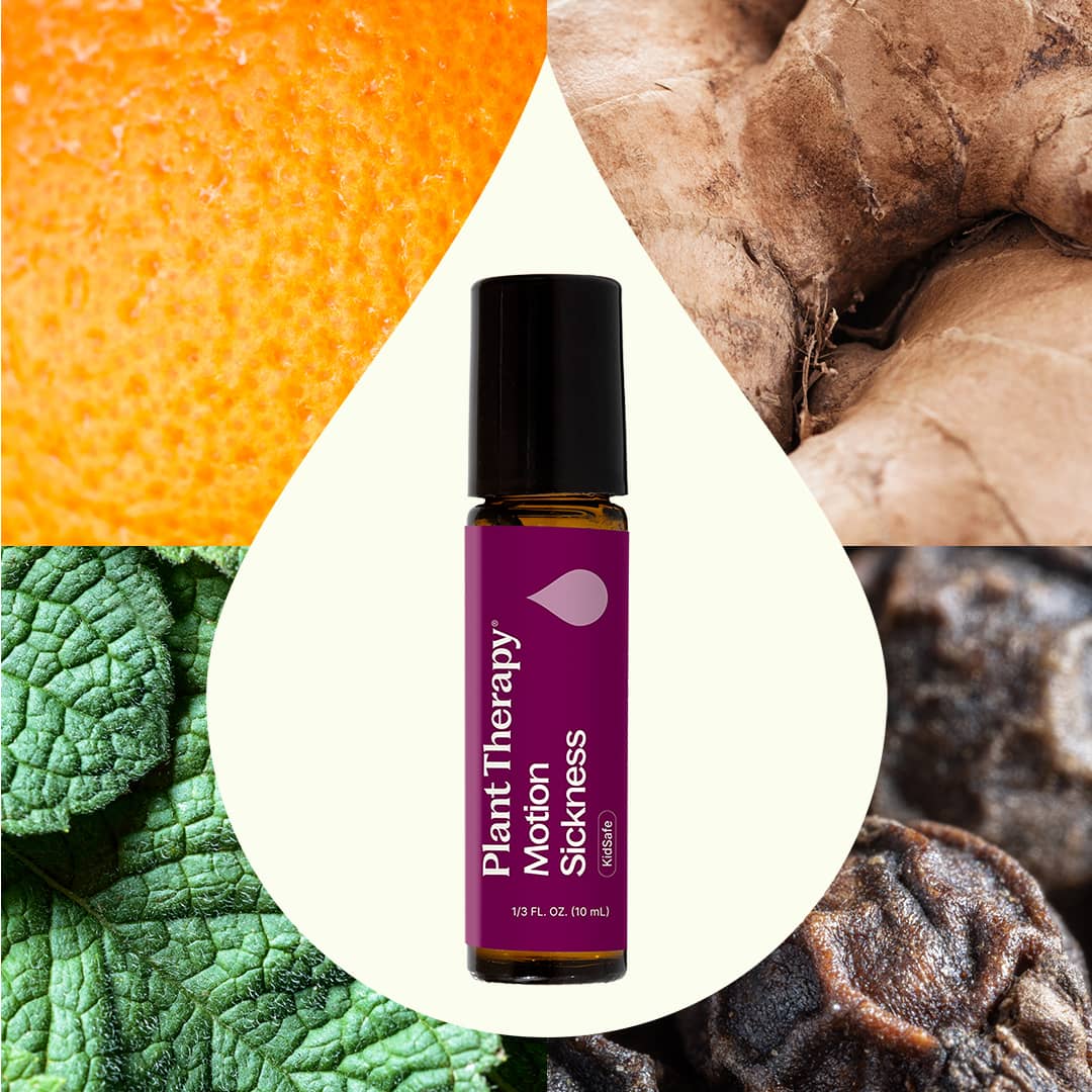 Plant Therapy Essential Oil 10 ml Motion Sickness Essential Oil Blend Pre-Diluted Roll-On