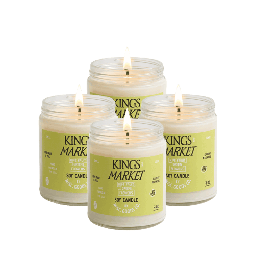 Misc. Goods Co. Candle 4 Candles / 28oz "Kings Market" Soy Candle