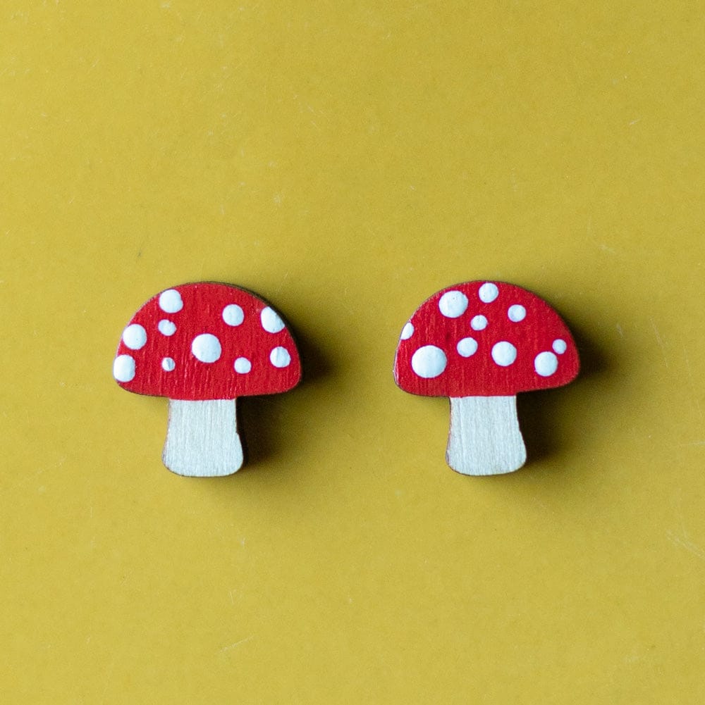 LE CHIC MIAMI Earrings Mushroom Studs