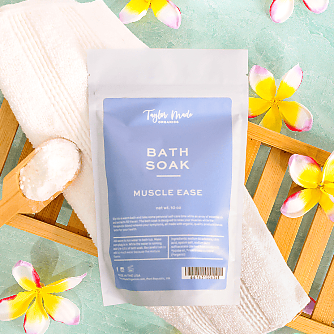 Taylor Made Organics bath additive Muscle Ease Bath Soak | SLS, Dye and Fragrance Free