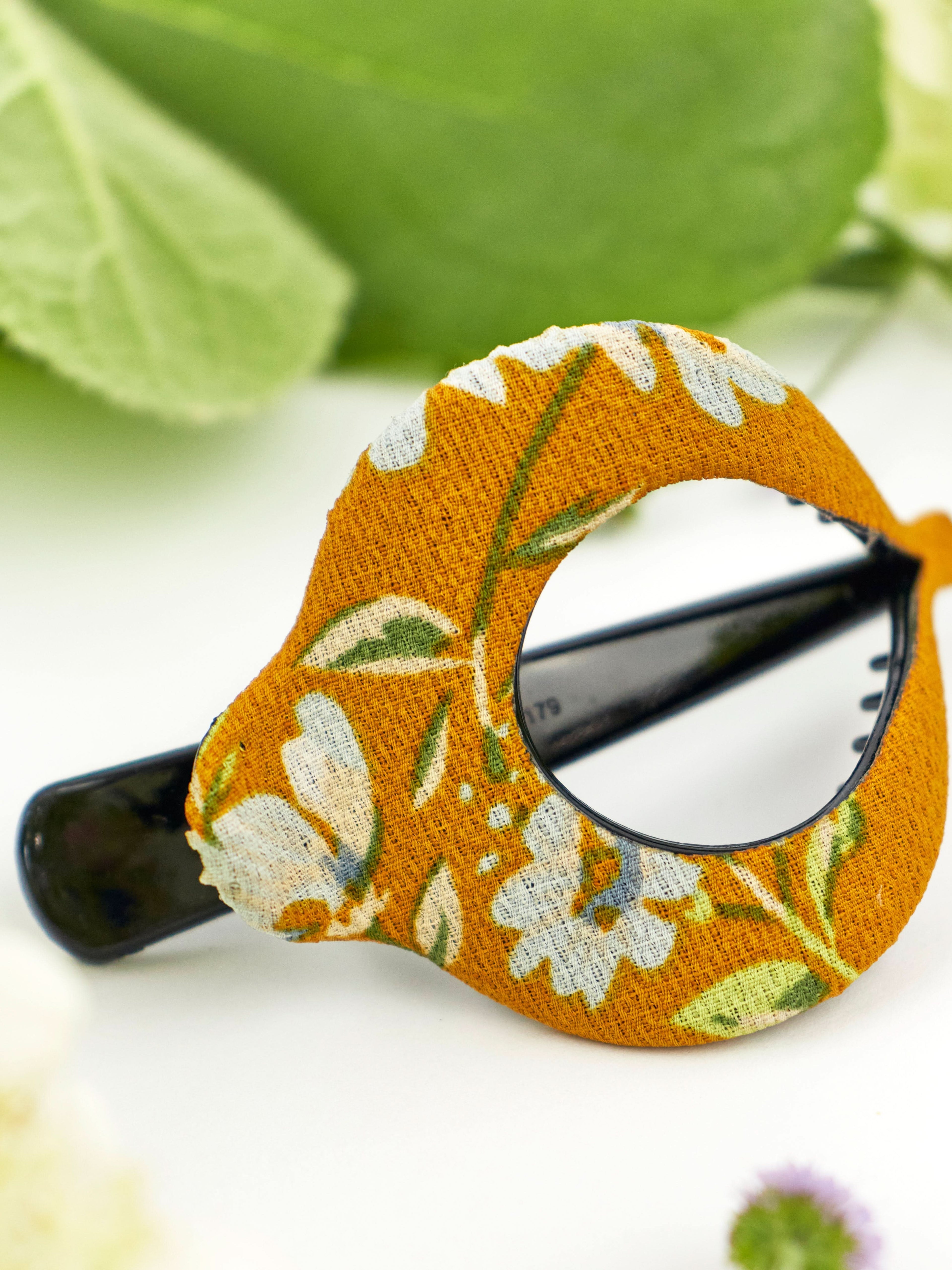 Mustard Wildflower Arc Hair Clip - My American Goods