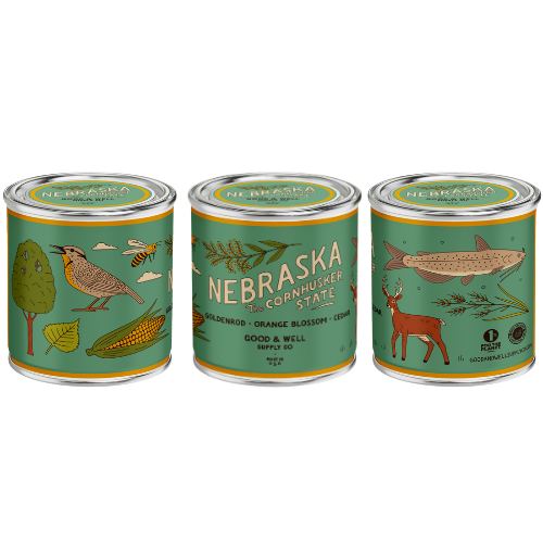 Nebraska State Candle - My American Goods