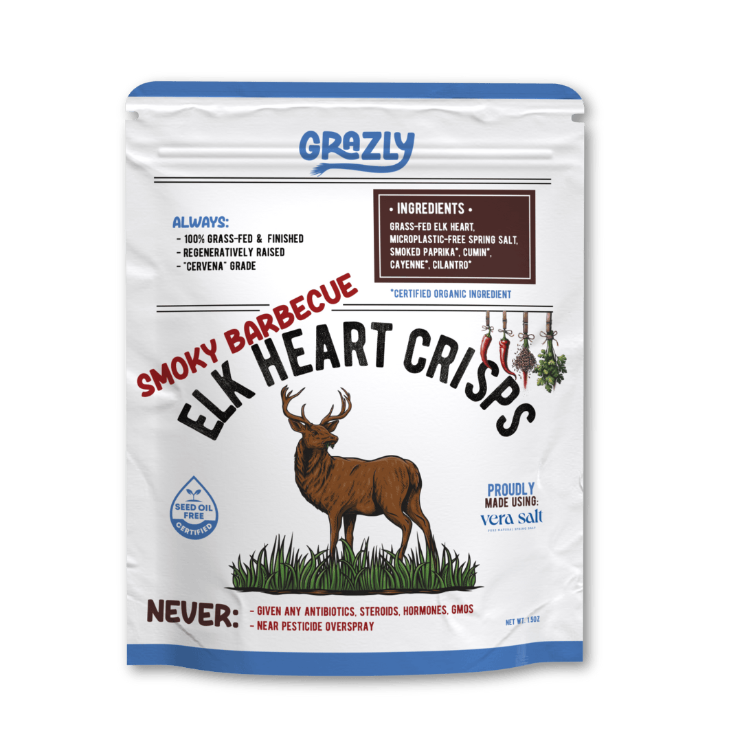 Elk Heart Crisps - 100% Grass-Fed/Finished