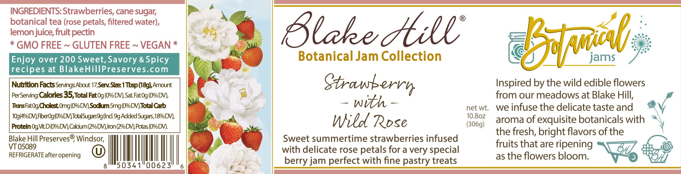 Strawberry with Wild Rose