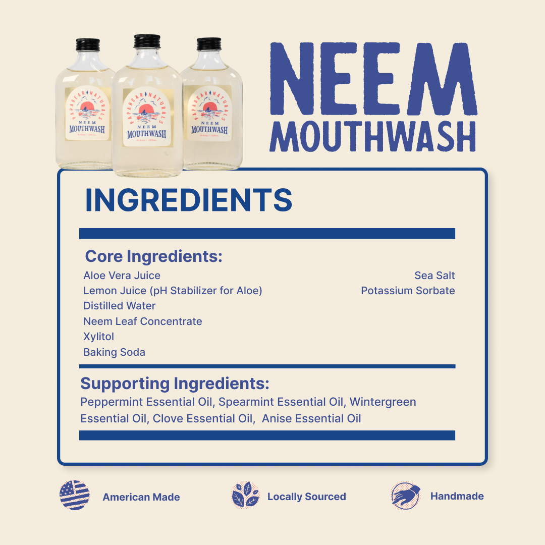 Papabear Neem Mouthwash (2 Pack) - My American Goods