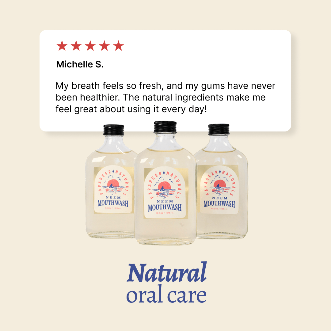 Papabear Neem Mouthwash (2 Pack) - My American Goods