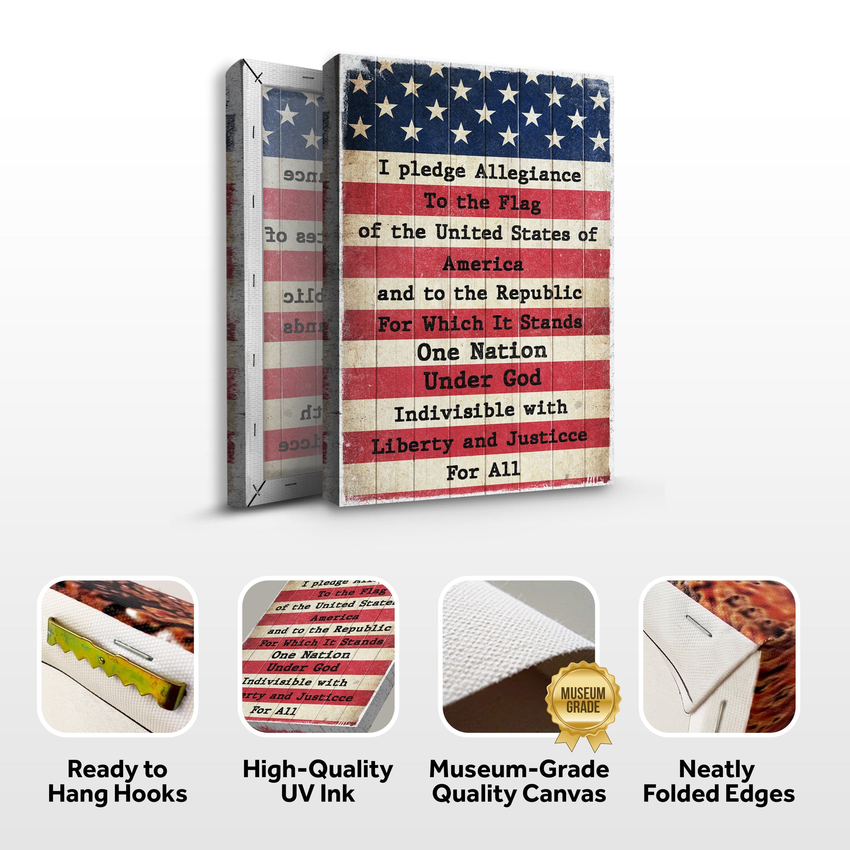 Tailored Canvases Canvas America Pledge Allegiance Sign