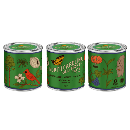 Good & Well Supply Co Candles Half Pint / 8oz / Cotton Wick North Carolina State Candle