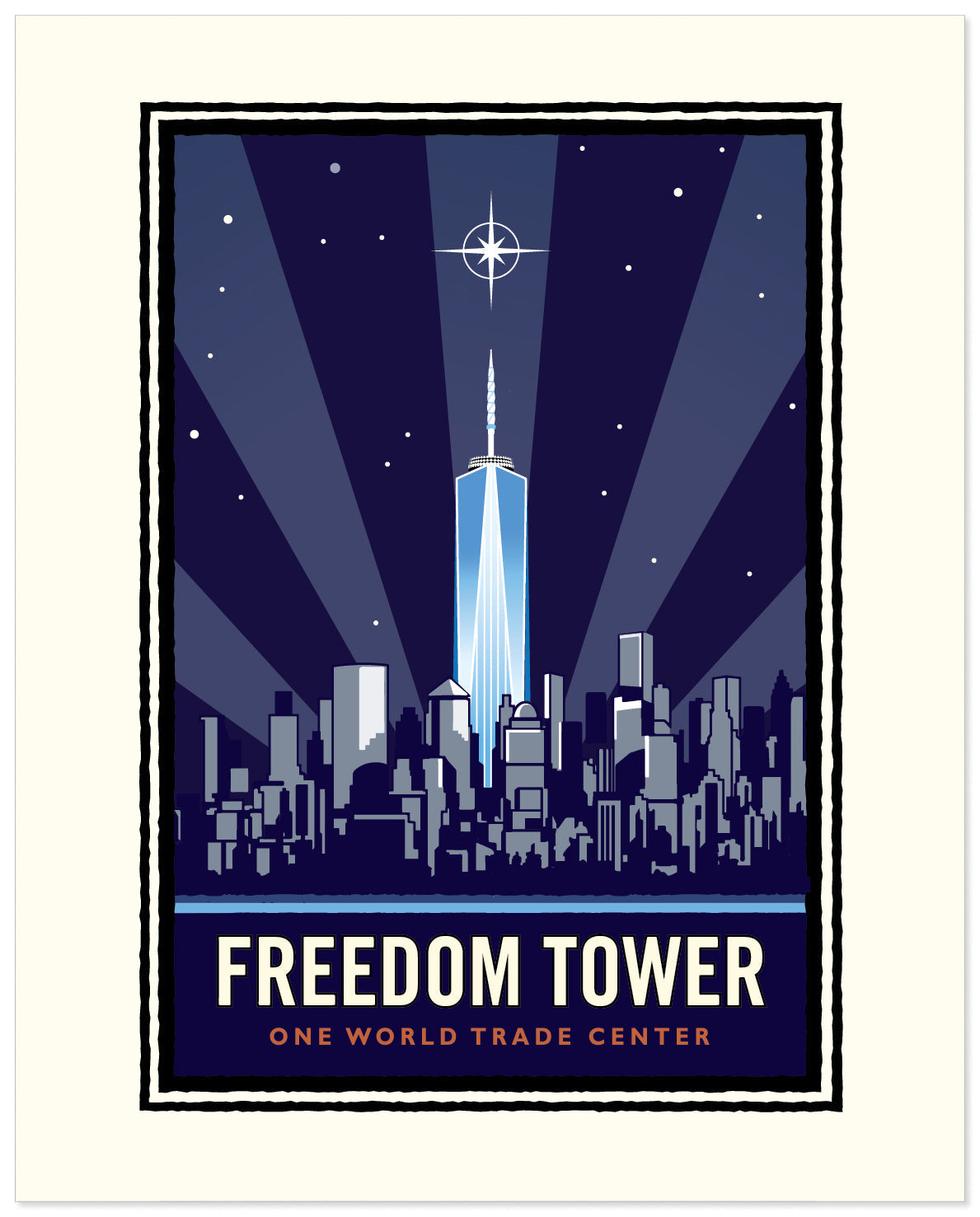 Landmark NY | Freedom Tower - One World Trade Center NYC Art Print - My American Goods