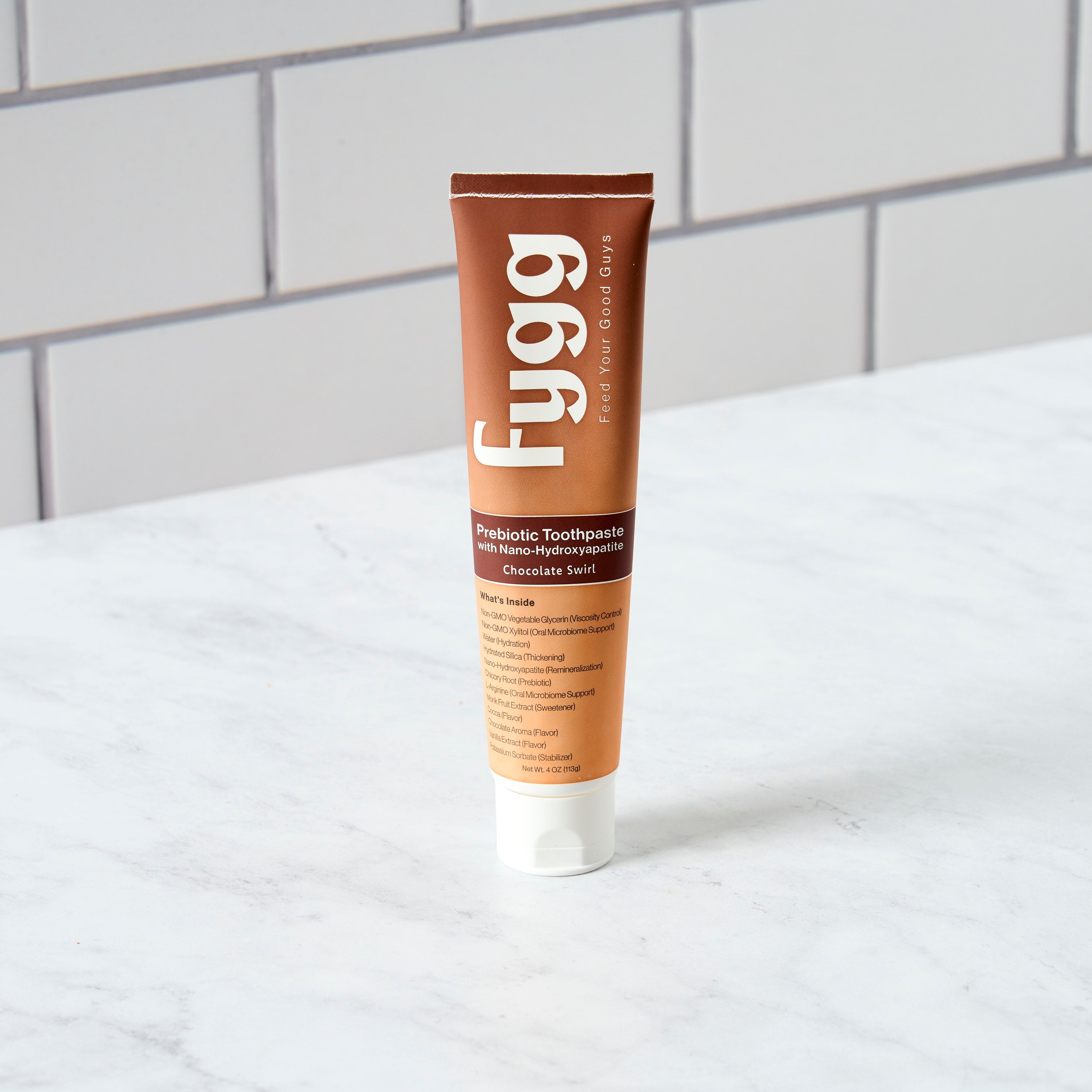 Nano-Hydroxyapatite Toothpaste with Prebiotics | Chocolate Swirl