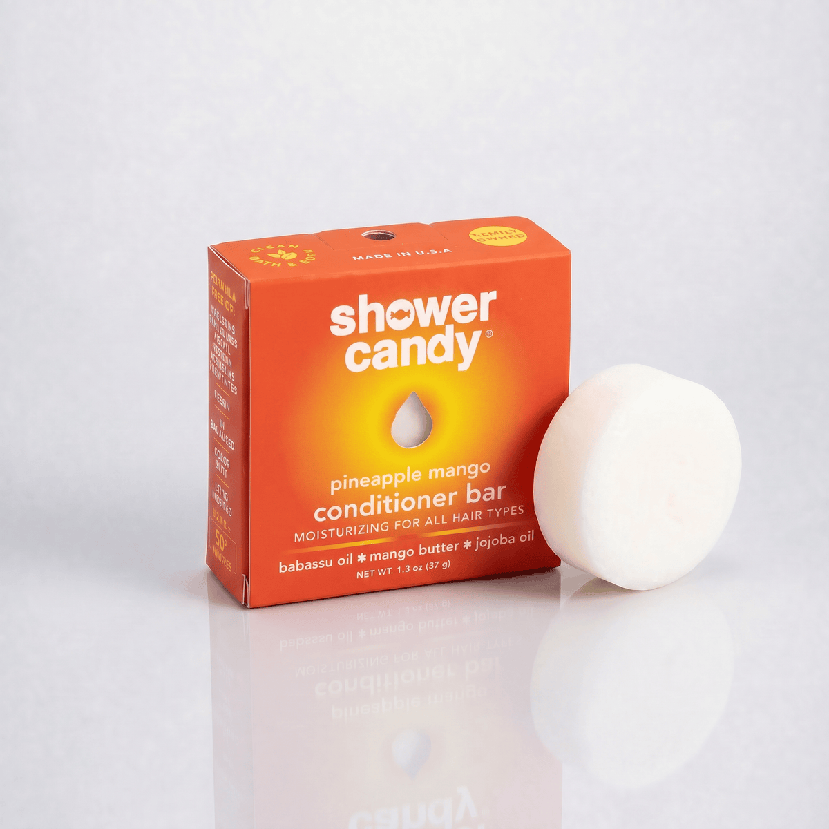 SHOWER CANDY Pineapple Mango Conditioner Bar For All Hair Types | Shower Candy