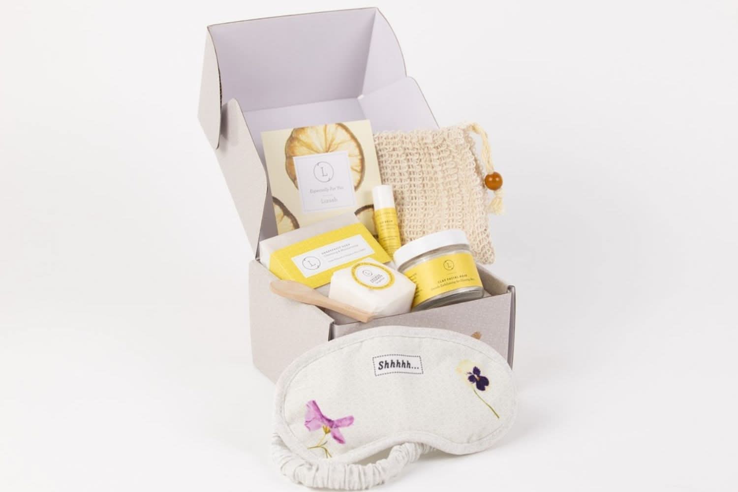 Lizush Citrus Gifts Natural Citrus Bath & Body Skincare Set, A Thoughtful & "Thinking of You" Gift