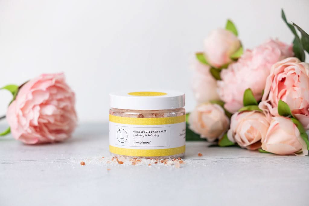 Grapefruit Natural Bath Salt Soak with Dead sea, Epsom and Himalayan salts - My American Goods