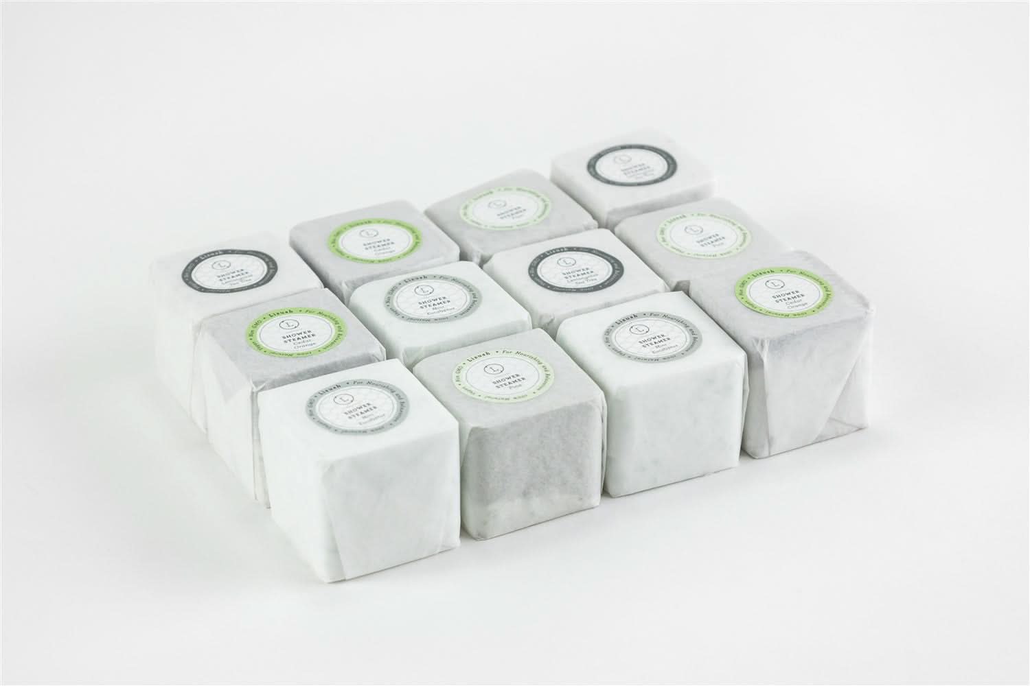 Earthy Shower Steamer Gift Box for Men and Women, Set of 12 Shower Steamers Package - My American Goods