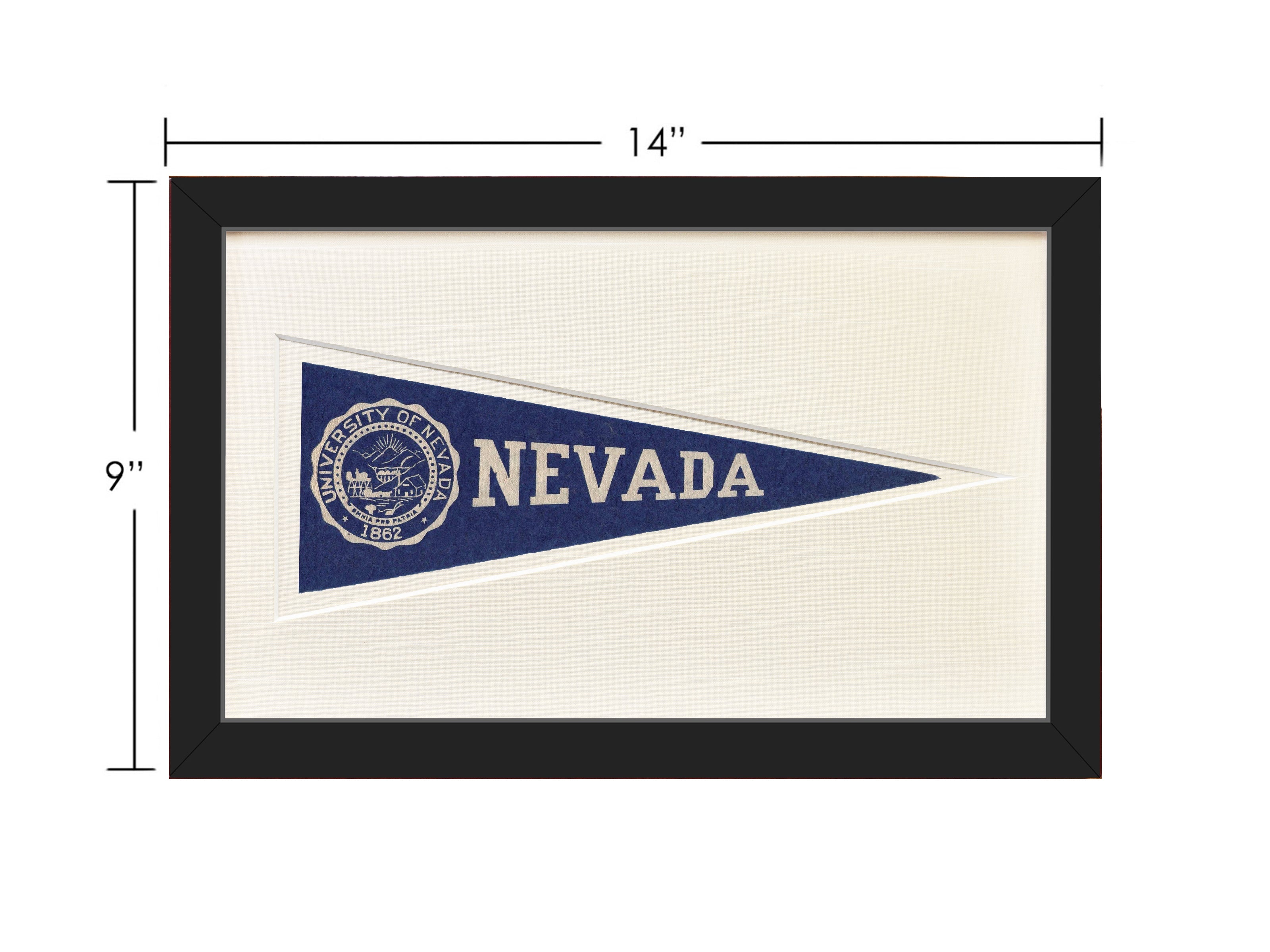Vintage University of Nevada Hormel Pennant