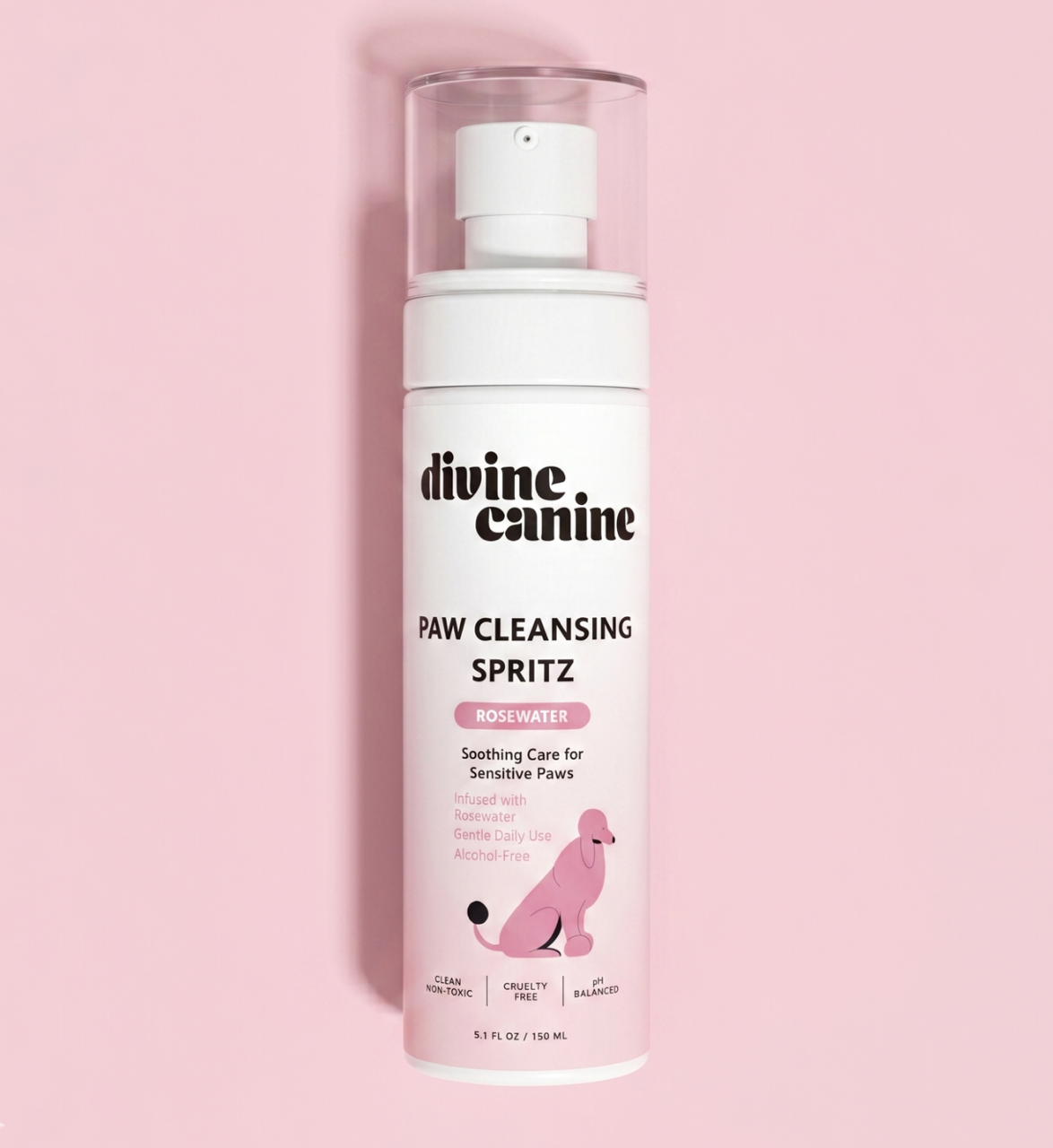 Paw Sanitizer Spritz - Sensitive with Rosewater
