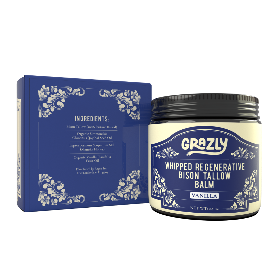 Whipped Bison Tallow & Manuka Honey Moisturizing Balm - My American Goods