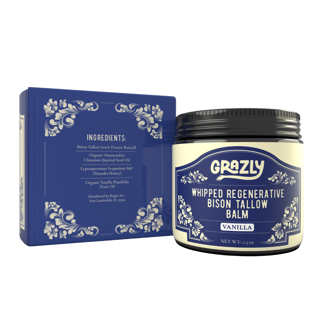 Whipped Bison Tallow & Manuka Honey Moisturizing Balm - My American Goods